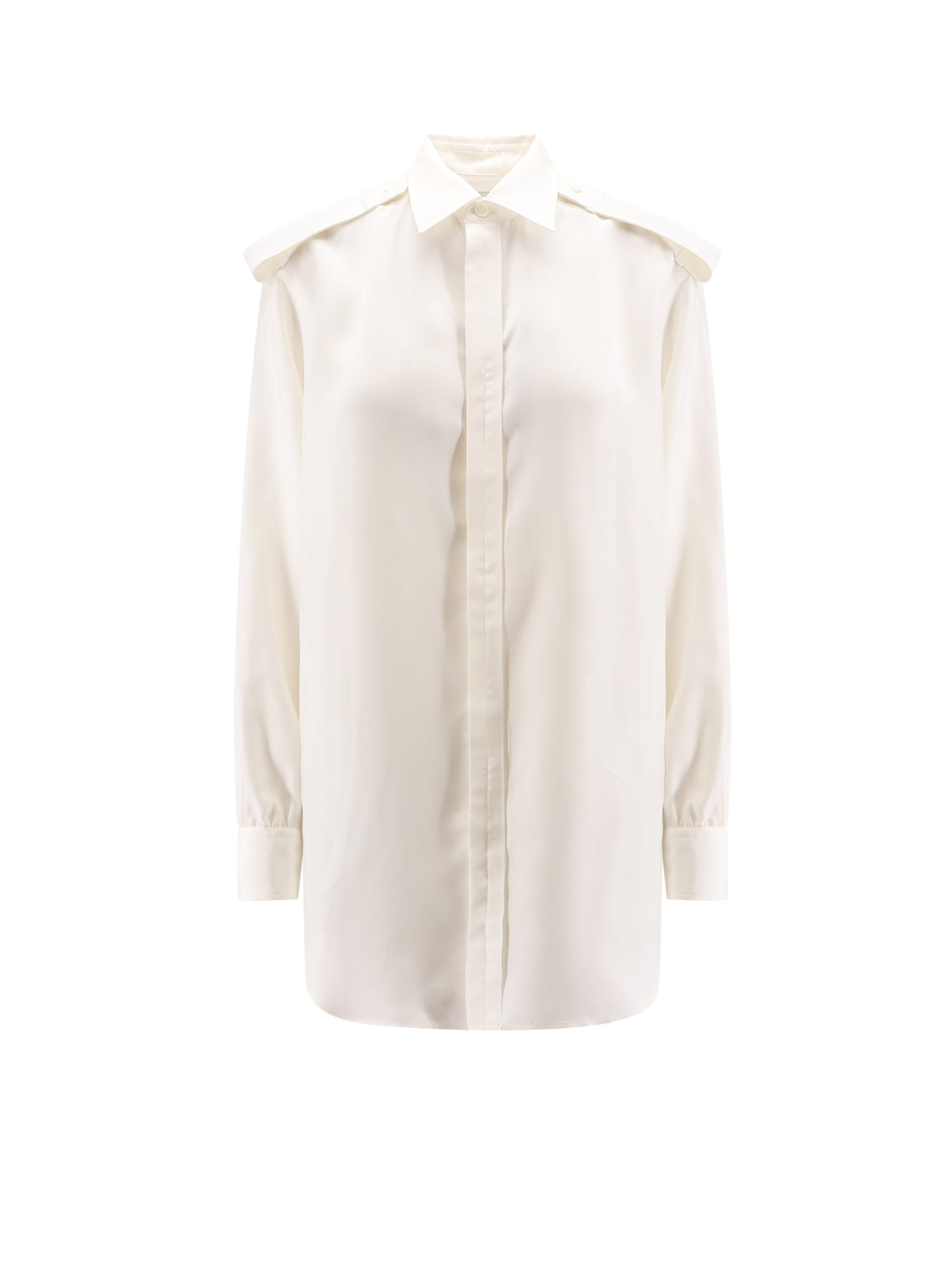 Shop Burberry Shirt In Bianco