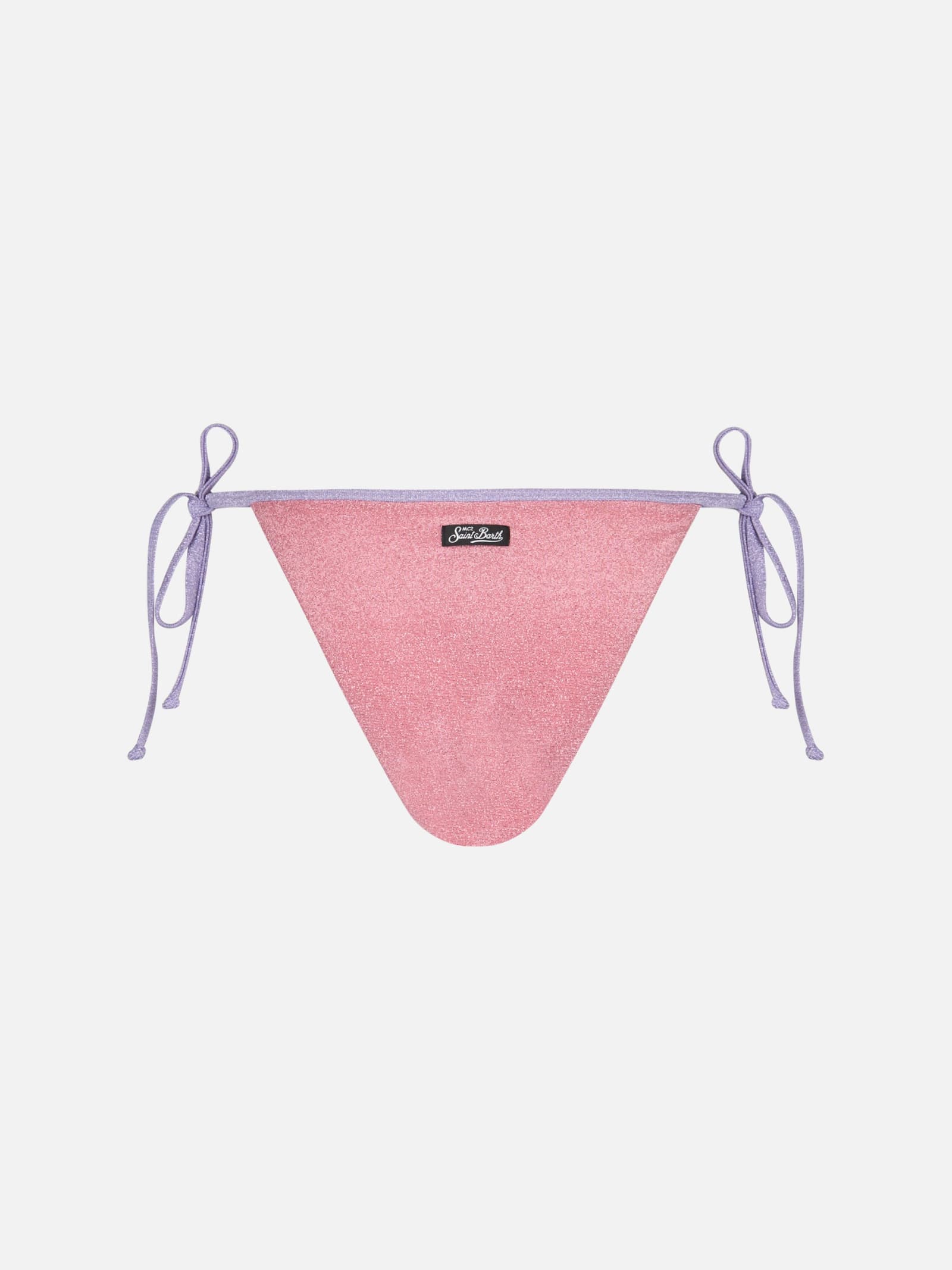 Mc2 Saint Barth Woman Classic Lurex Swim Briefs Marielle In Pink