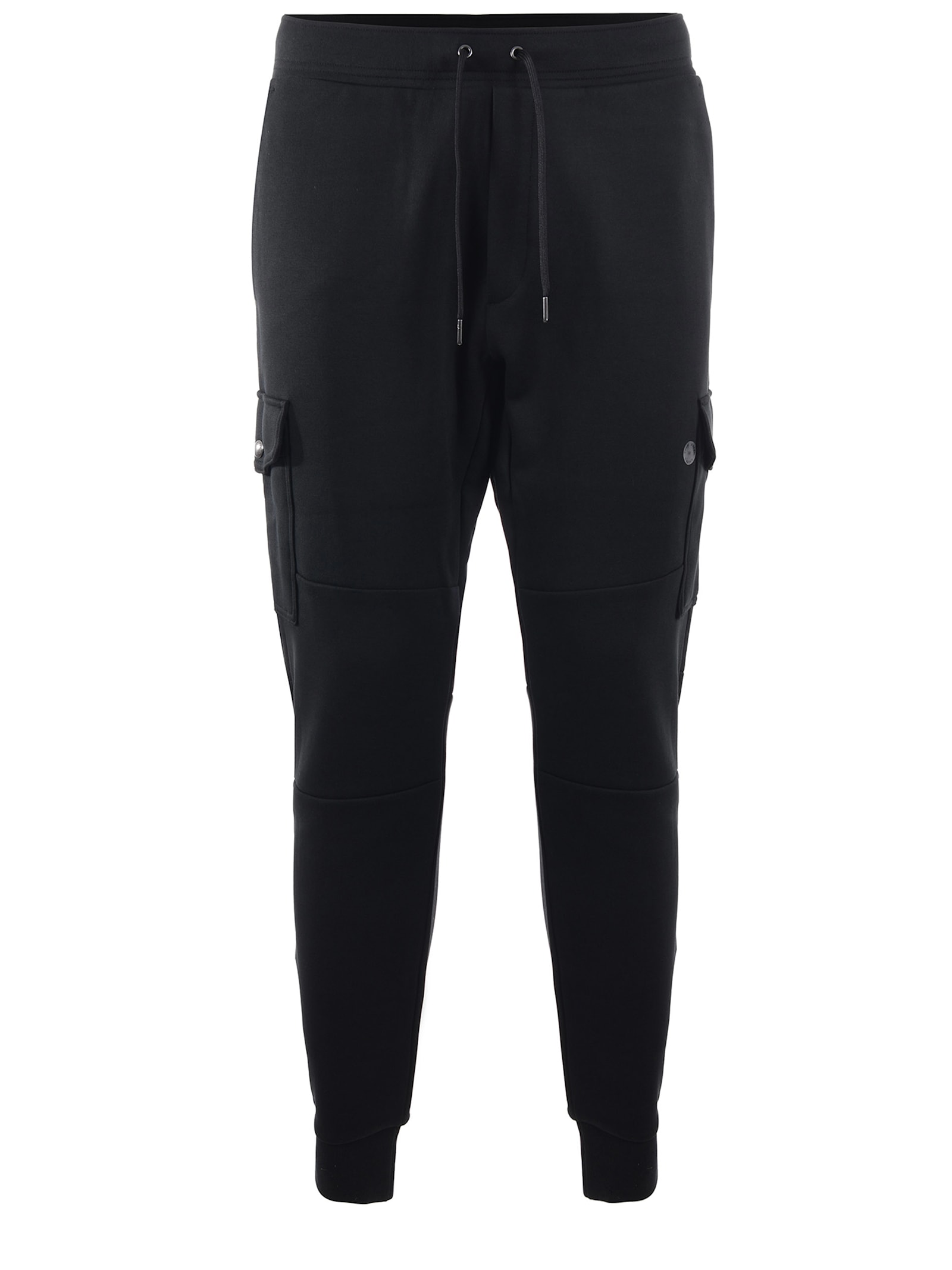 Shop Polo Ralph Lauren Cotton Blend Jogging Pants In Black