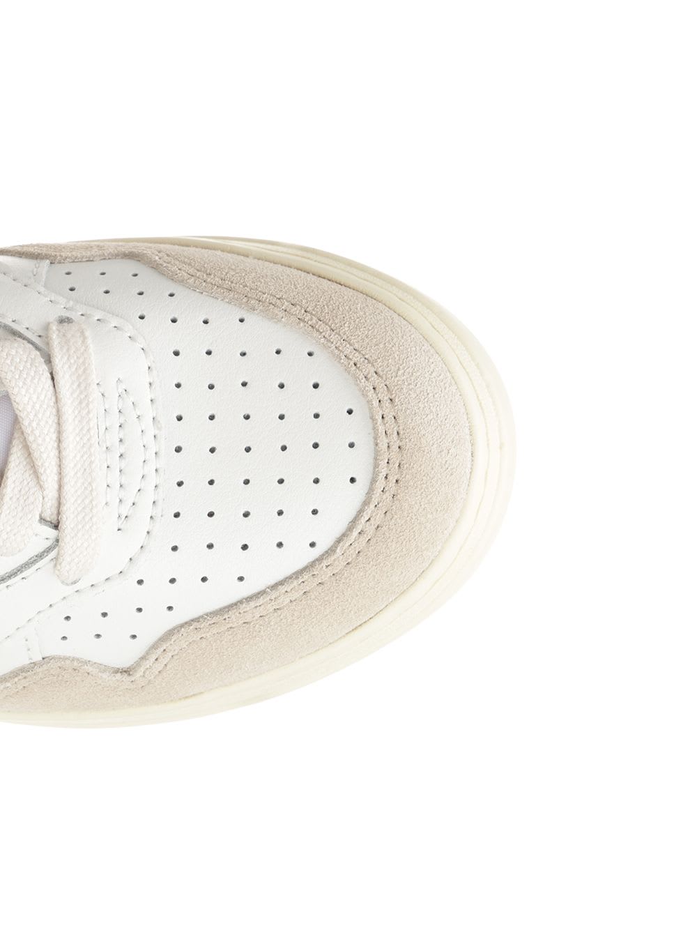 Autry Medalist White Low Top Sneakers With Blue Suede Details In Leather Woman In Nude