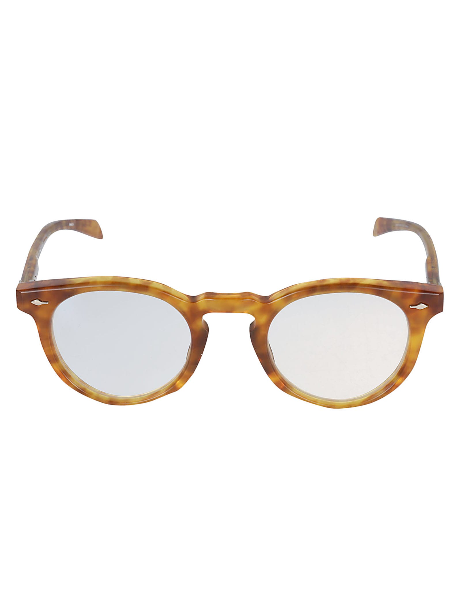 Jacques Marie Mage Fumio Round Glasses In Camel