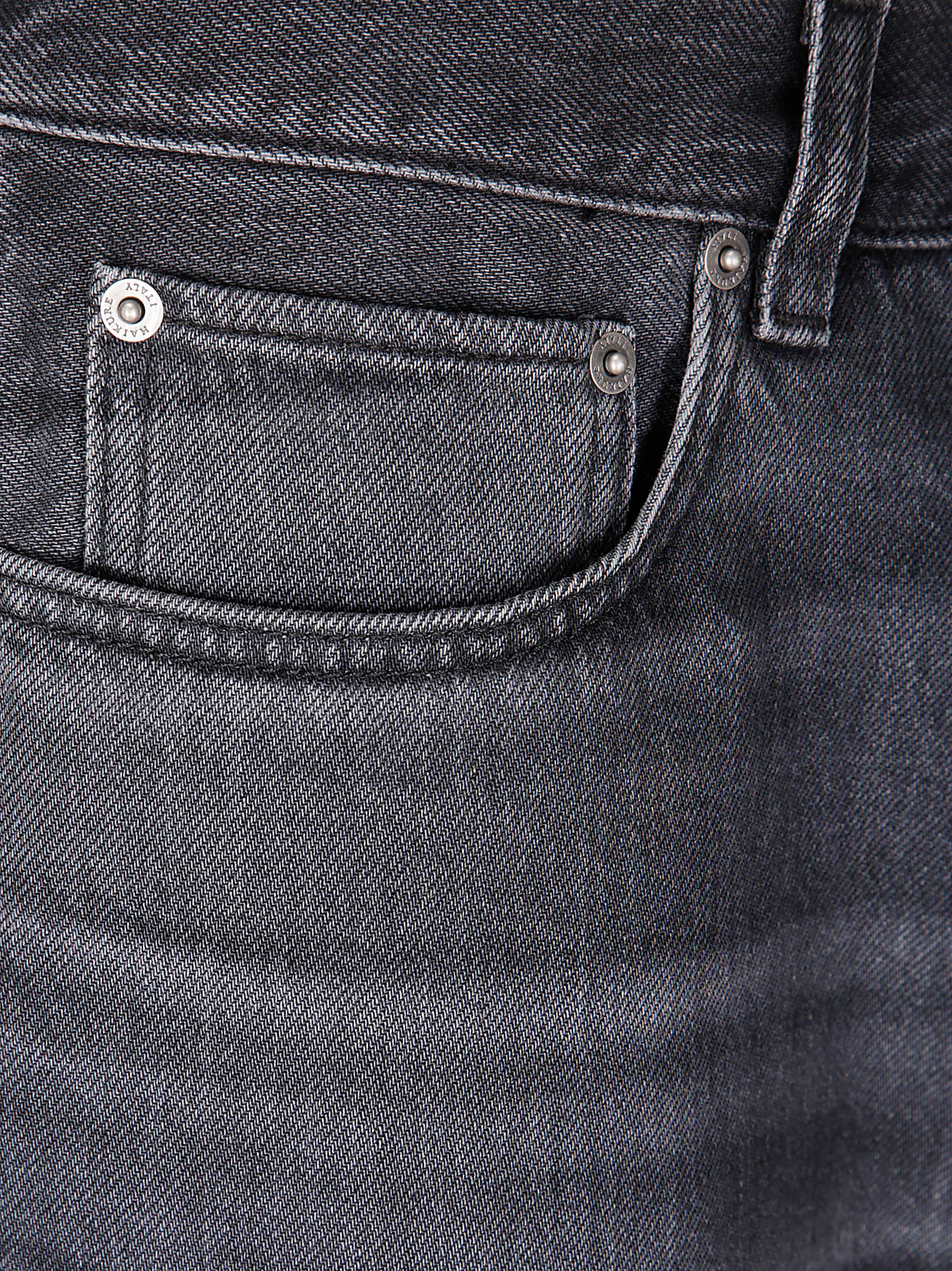 Haikure Jo Shorts In Black Denim In Mid Black