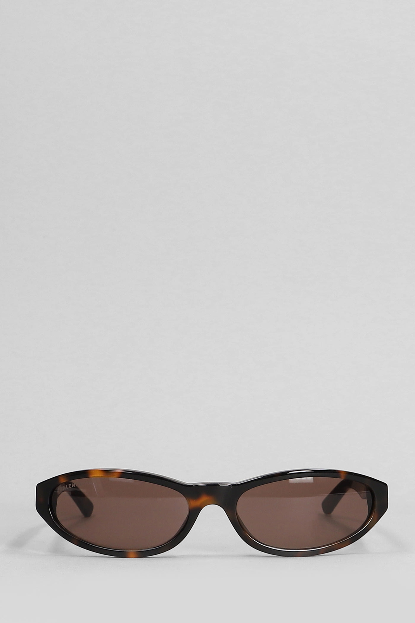 Shop Balenciaga Neo Round Sunglasses In Brown Acetate