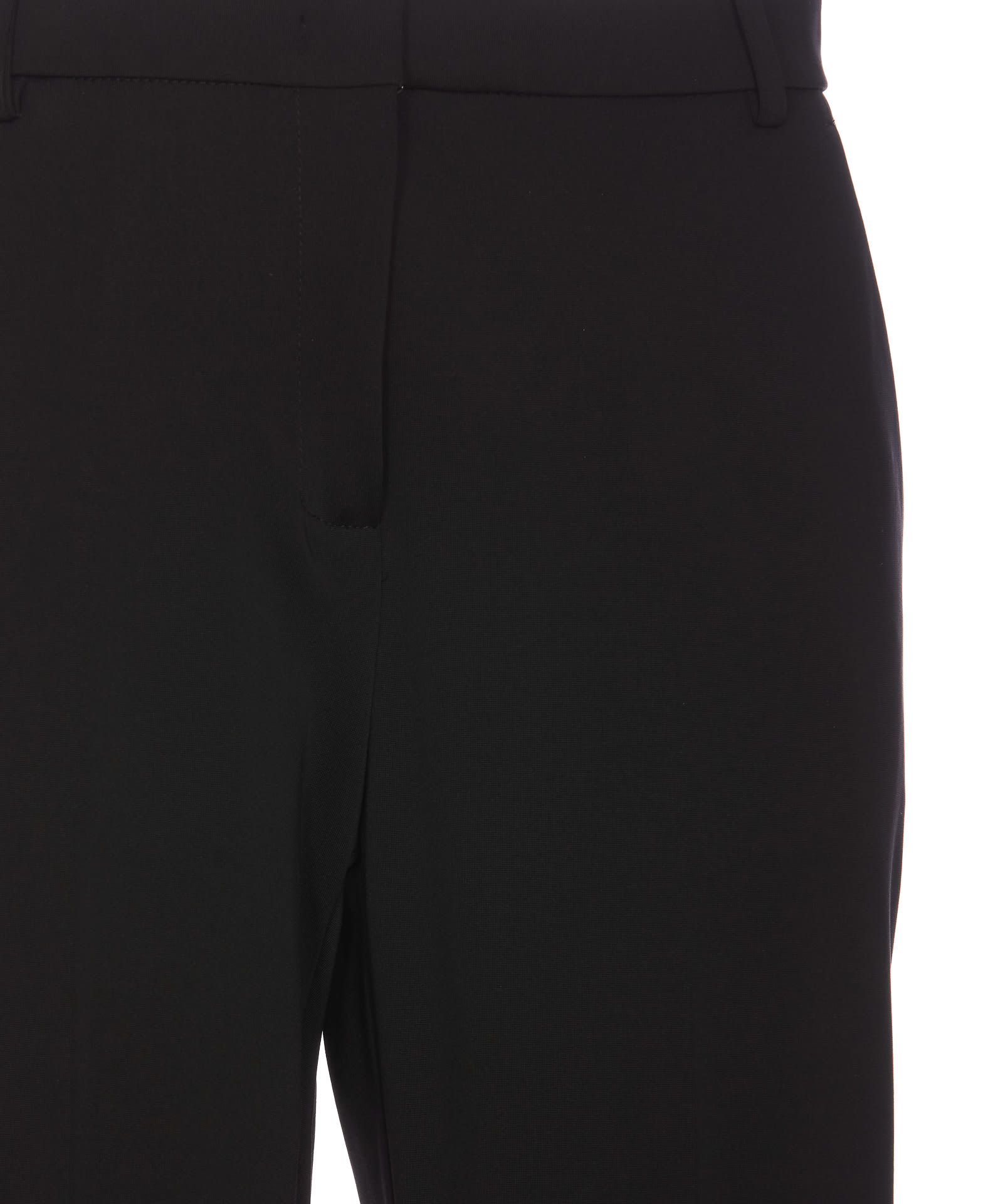 Shop Pinko Concealed Fitted Trousers In Black