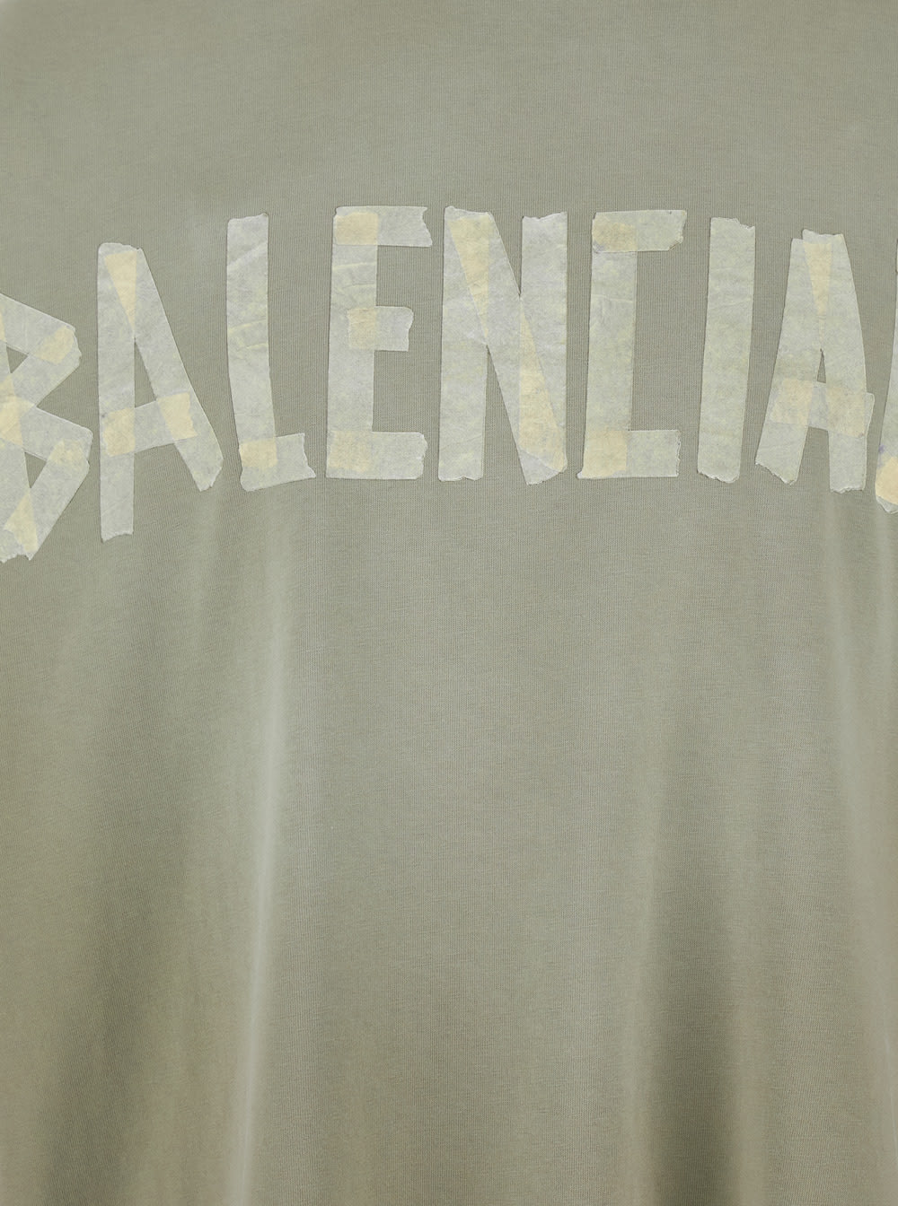 Shop Balenciaga Medium Fit T-shirt In Green