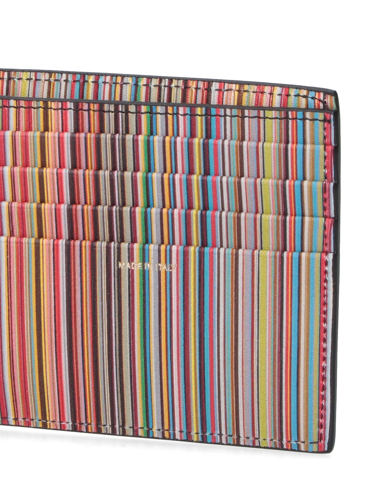 Paul Smith Leather Signature Stripe Billfold Wallet In Black