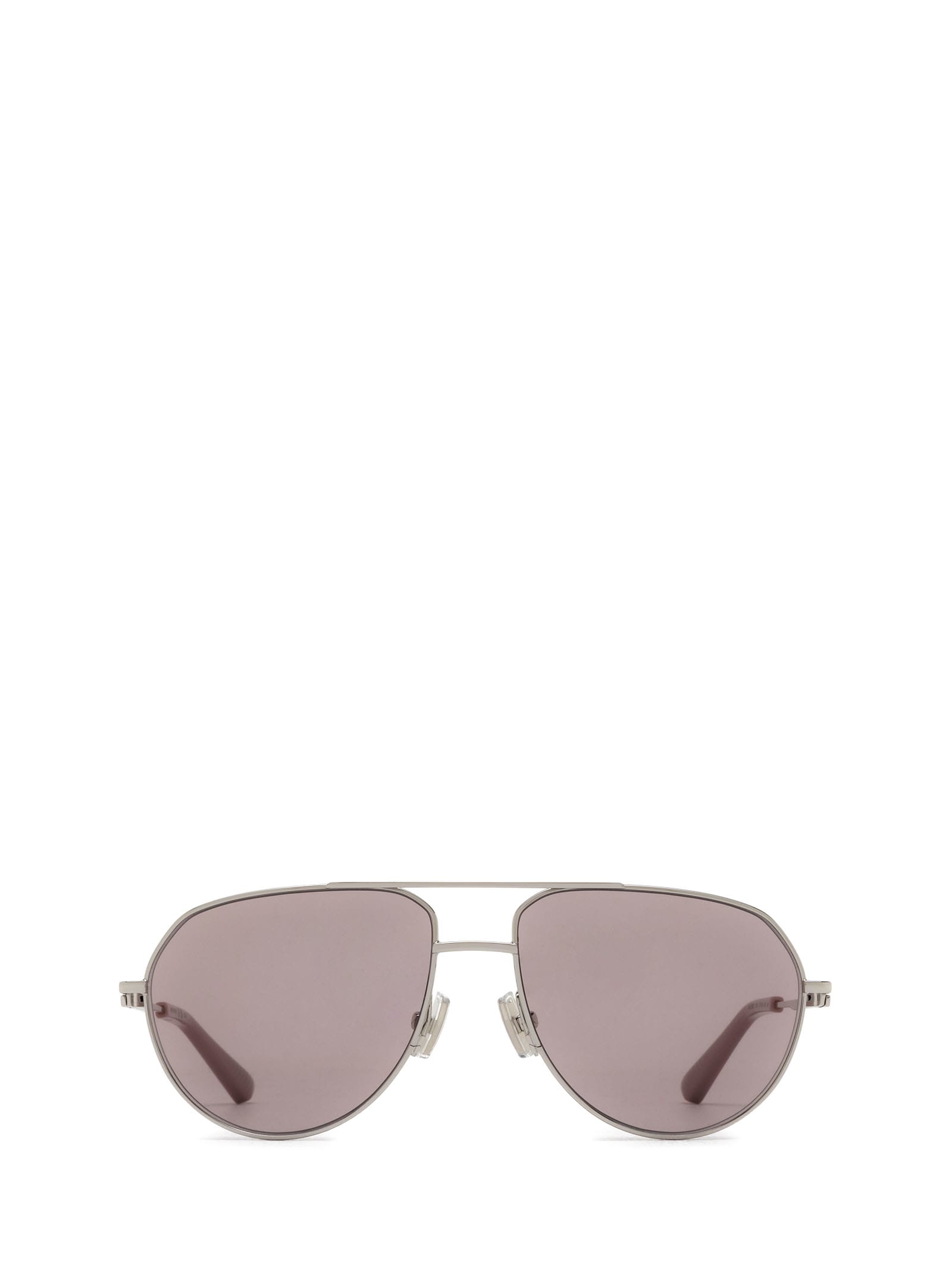 Shop Bottega Veneta Bv1302s Silver Sunglasses