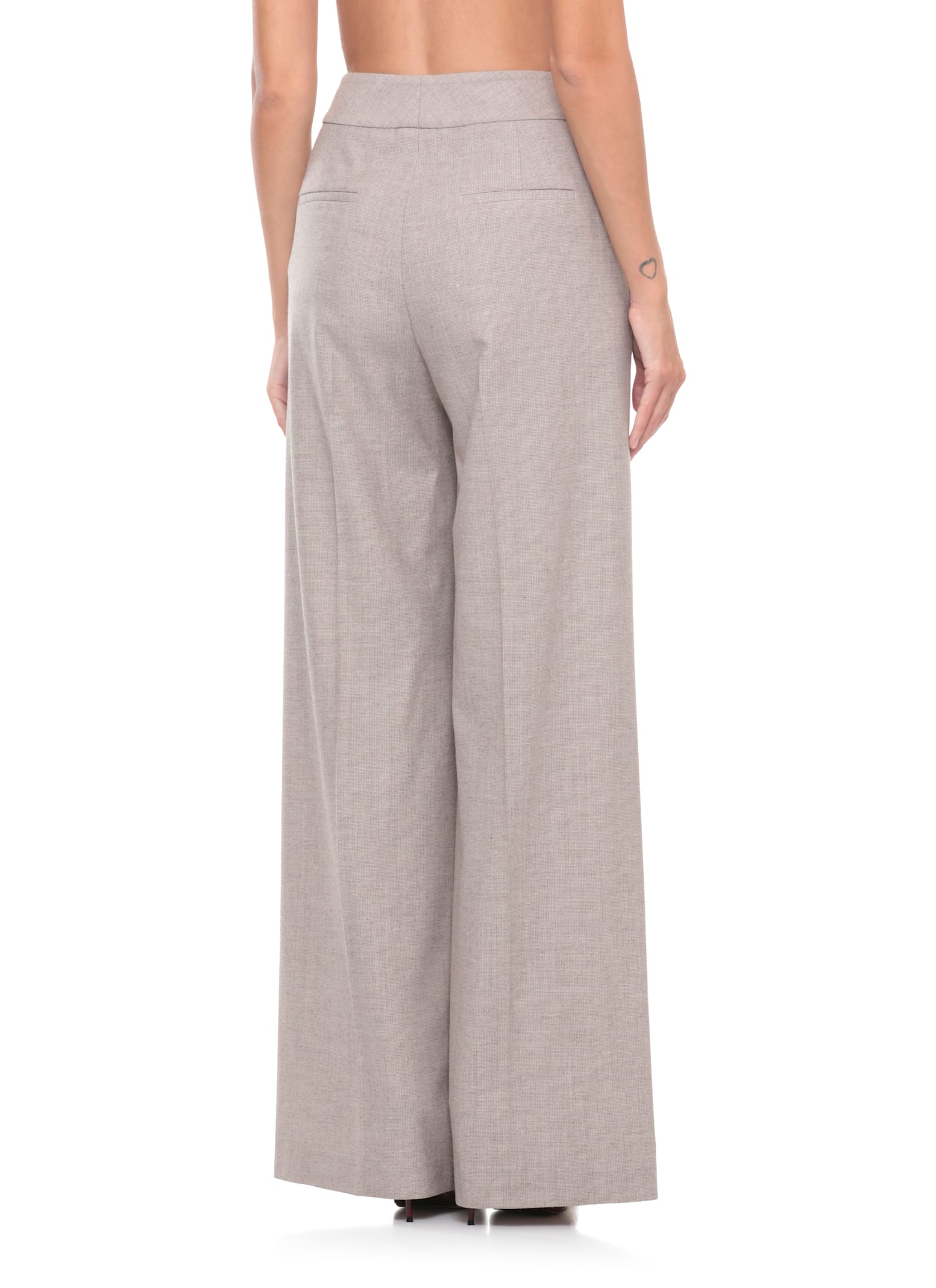 Peserico Wool Pants In Neutral