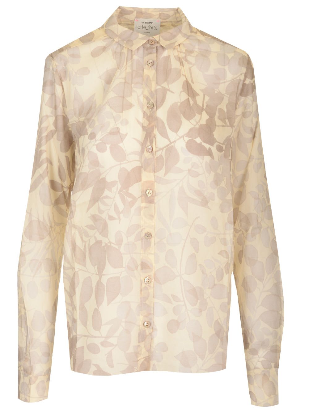 FORTE FORTE NUAGES FLEURIS PRINT SHIRT