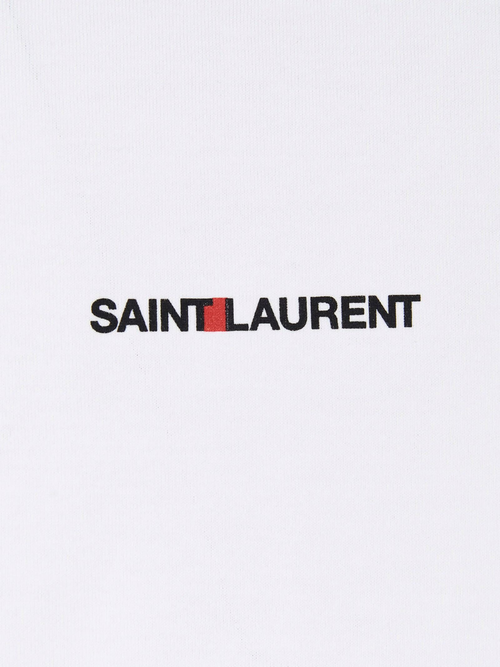 Shop Saint Laurent Rive Gauche T-shirt In White