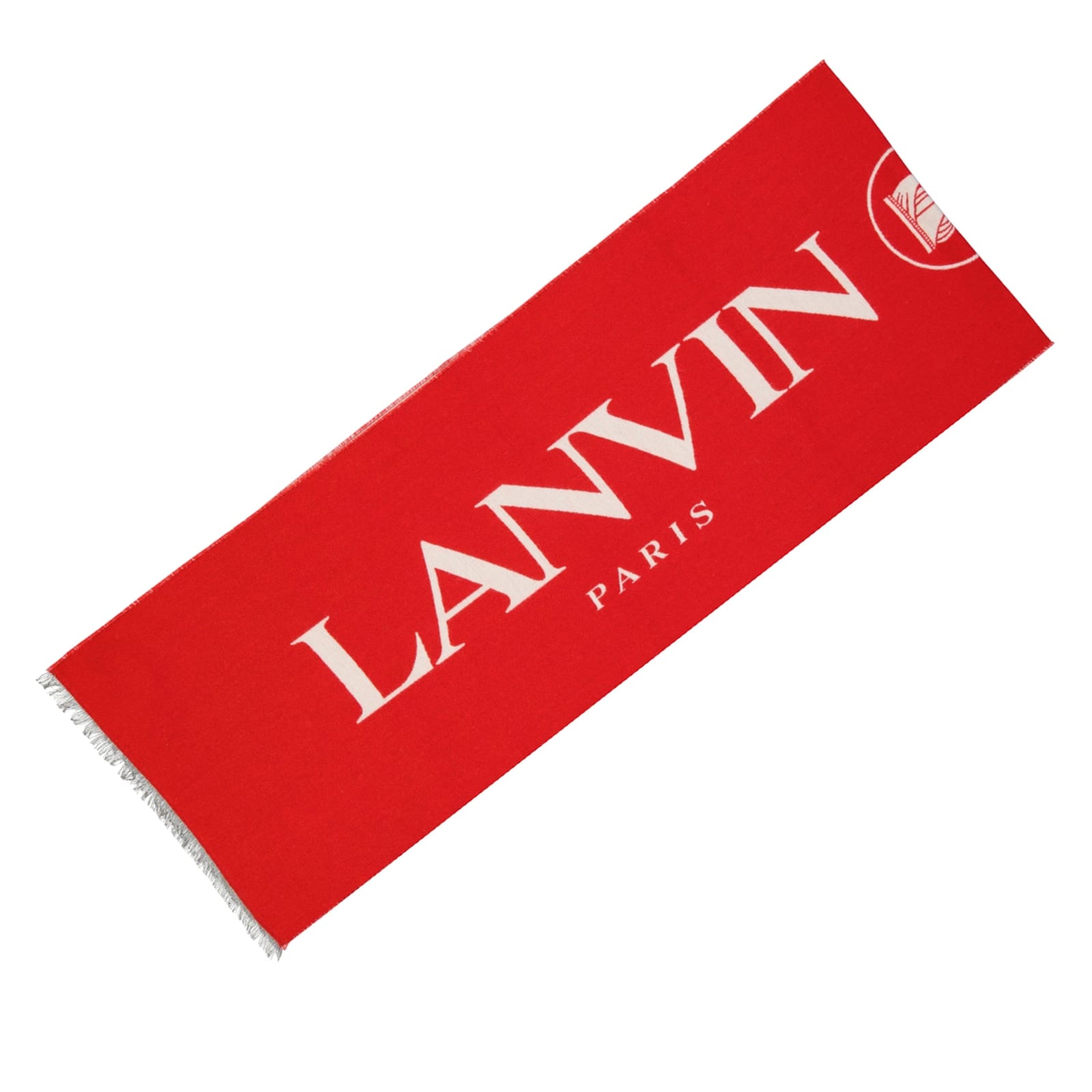 Lanvin Wool And Silk Scarf In Red