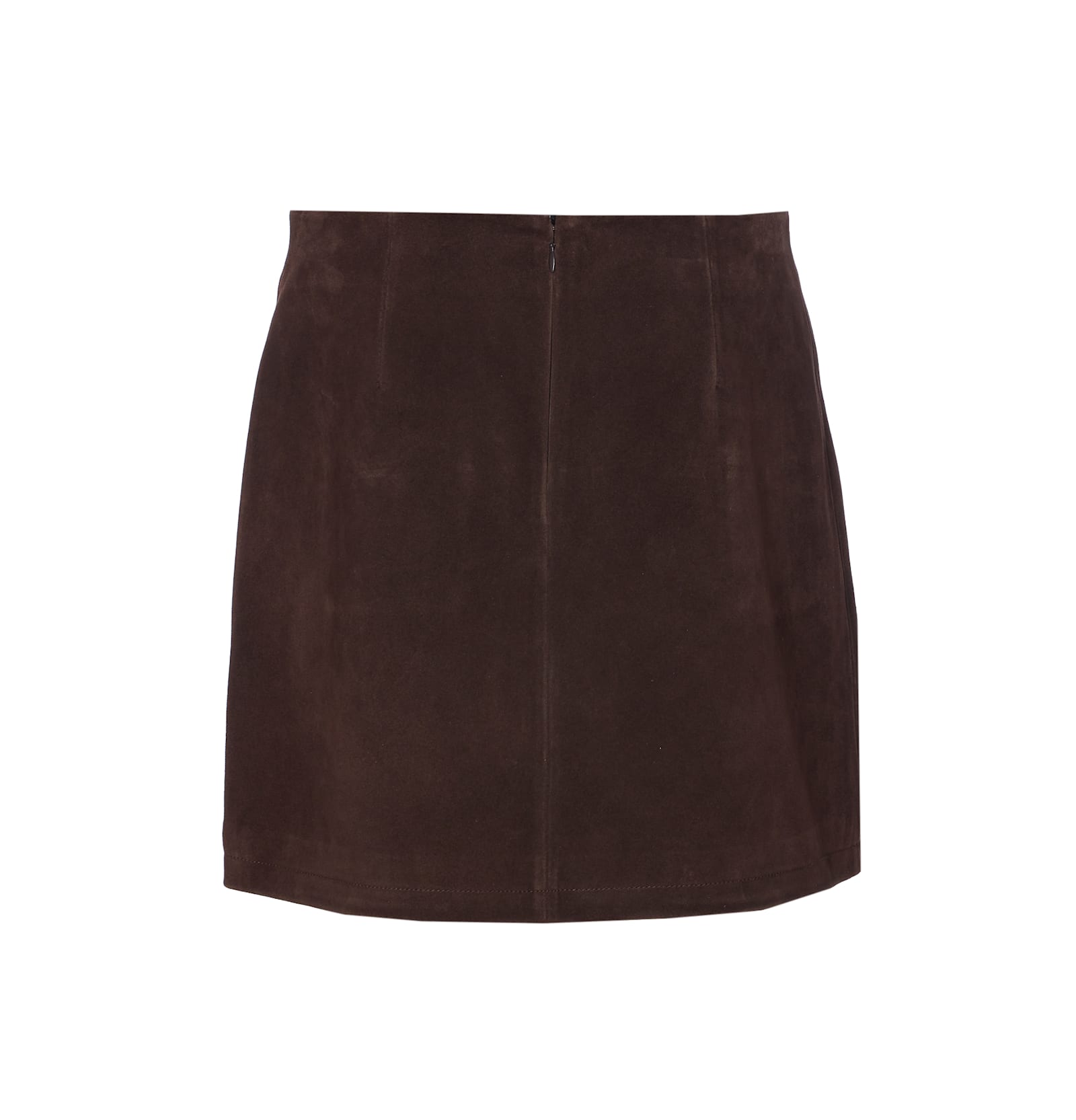Zadig & Voltaire Jaime Suede Skirt In Brown