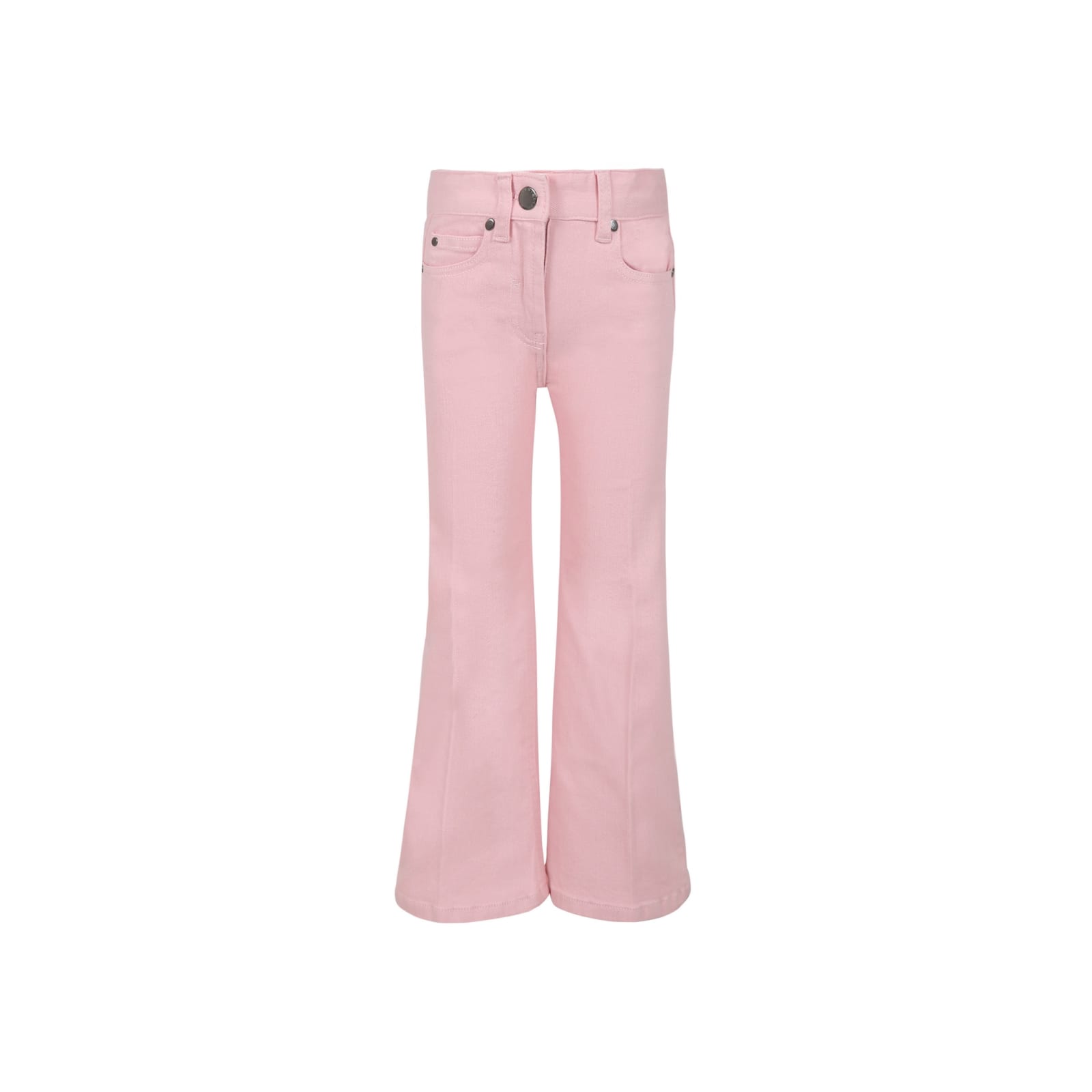 Shop Stella Mccartney Pink Jeans For Girl With Logo