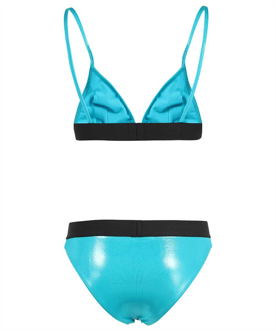 Balmain Triangle Bra Bikini In Blue
