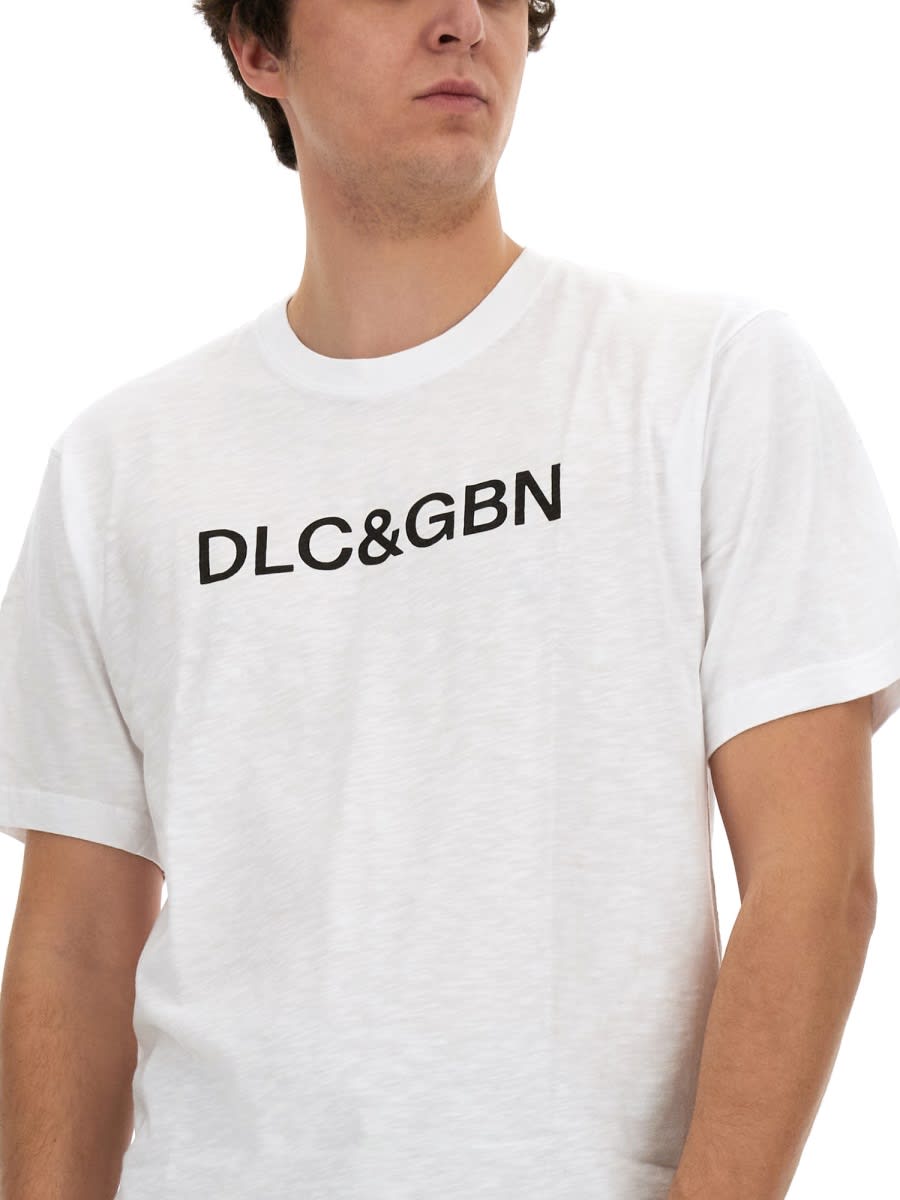 Shop Dolce & Gabbana T-shirt With Logo In White