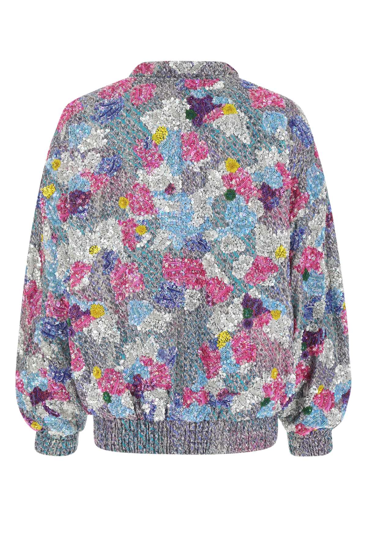 Shop Isabel Marant Embellished Silk Blend Adeline Jacket In 99mu