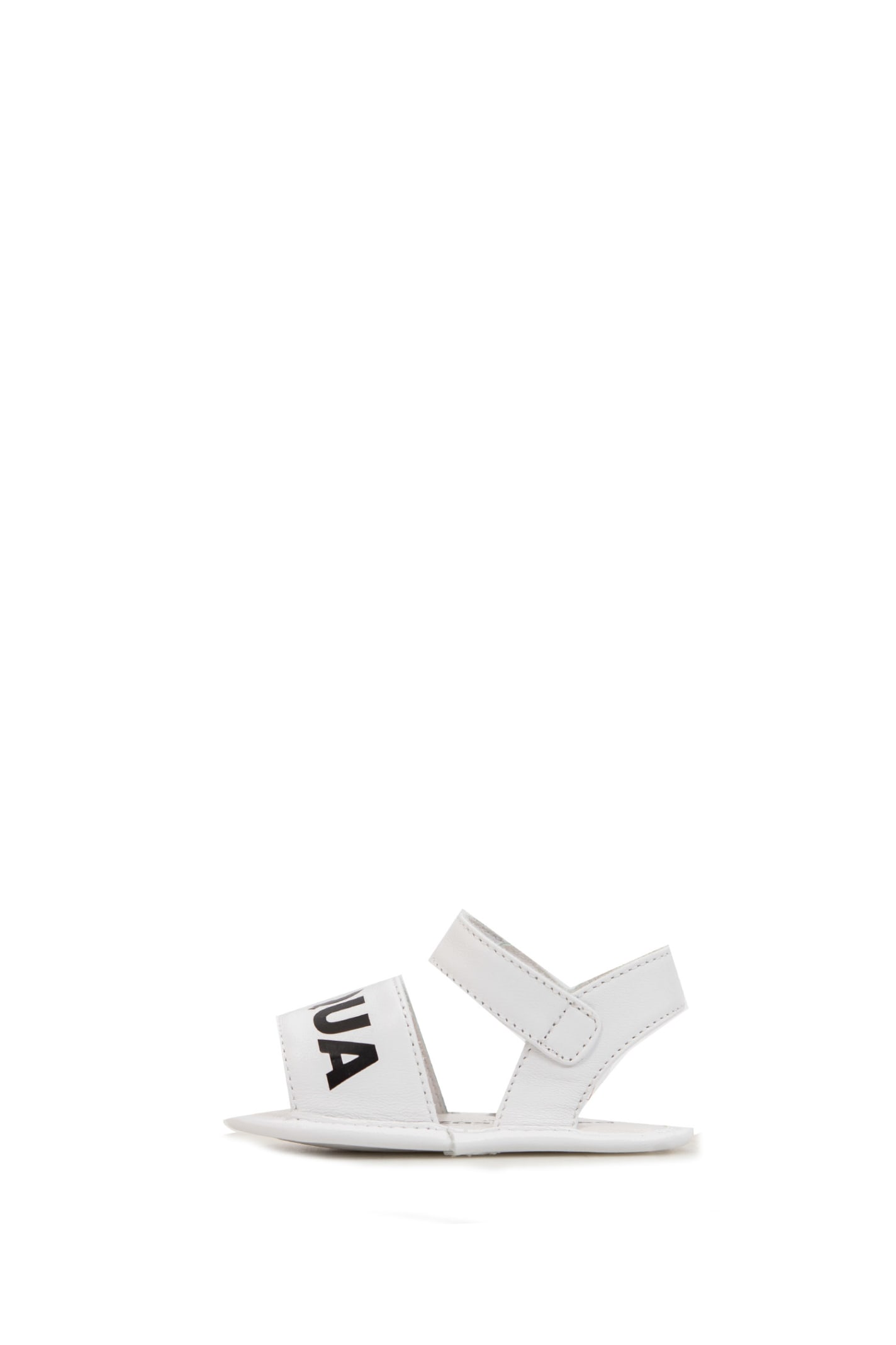 Shop Dsquared2 Leather Sandals In White