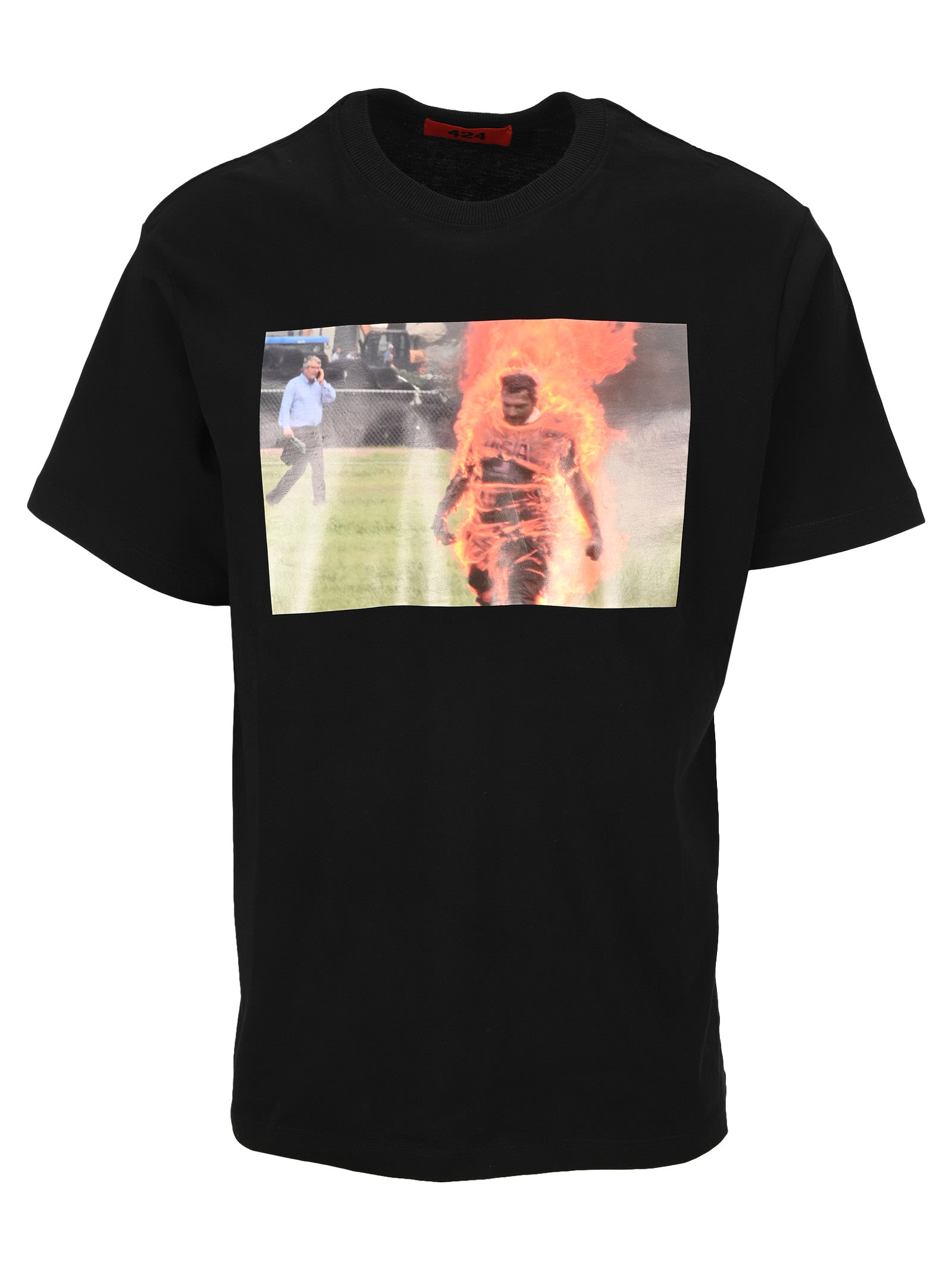 FOURTWOFOUR ON FAIRFAX 424 BURNING MAN T-SHIRT,0424M10121601899