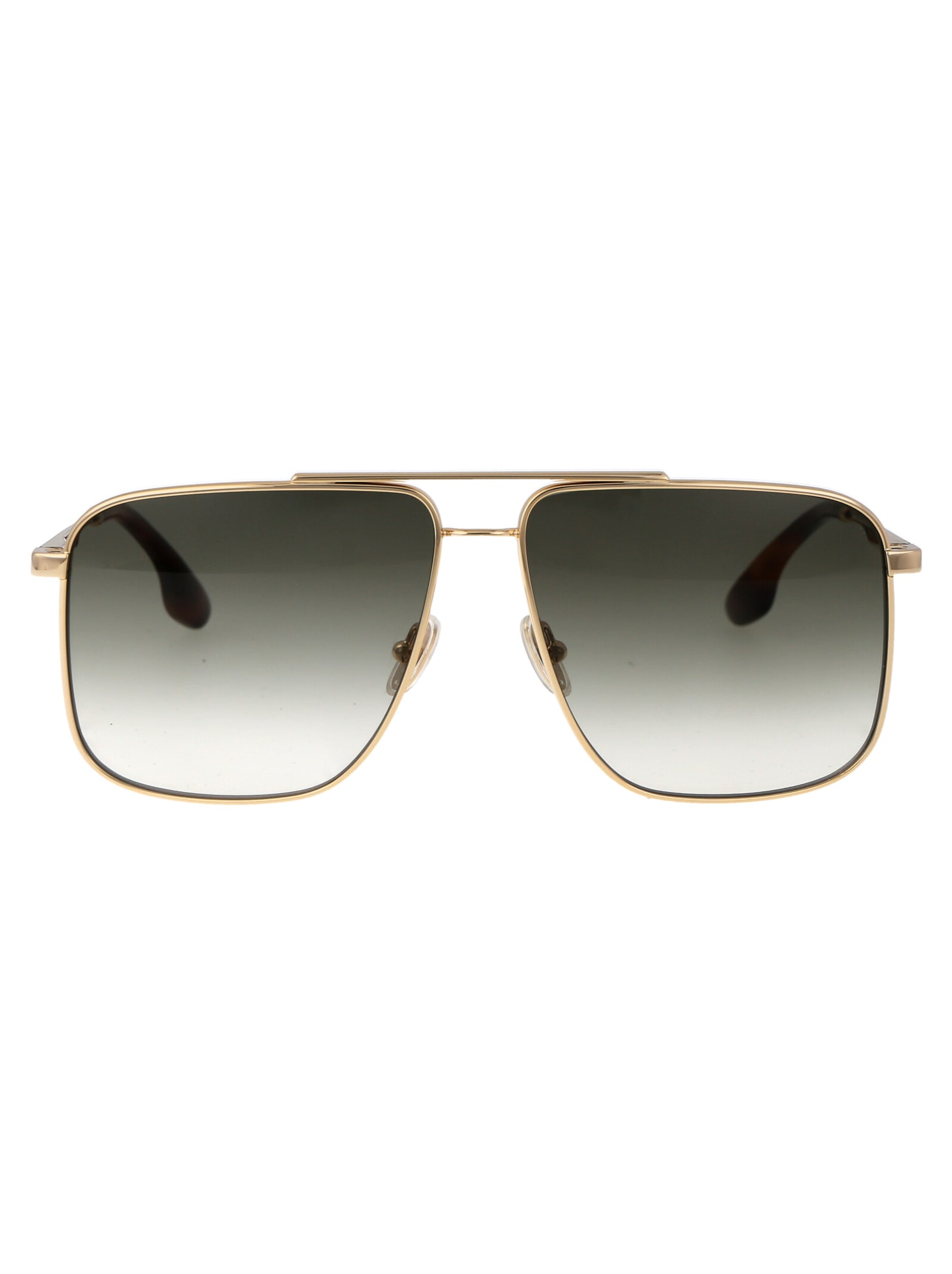 Shop Victoria Beckham Vb240s Sunglasses In 700 Gold/khaki