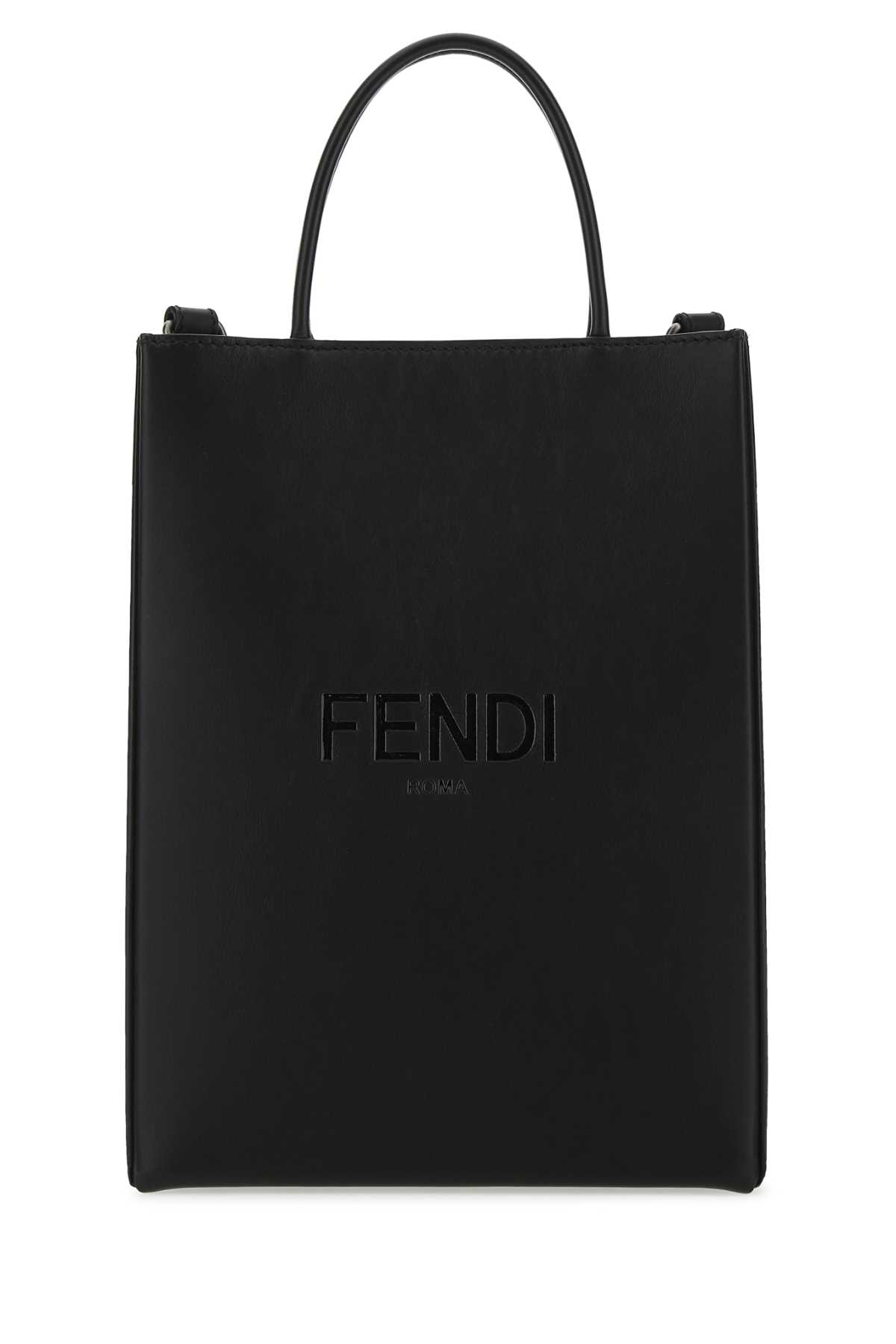 Fendi Black Leather Small Handbag