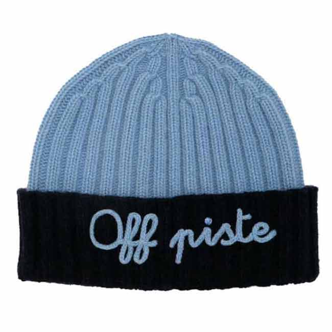 Cashmere Blend Hat With Off Piste Embroidery