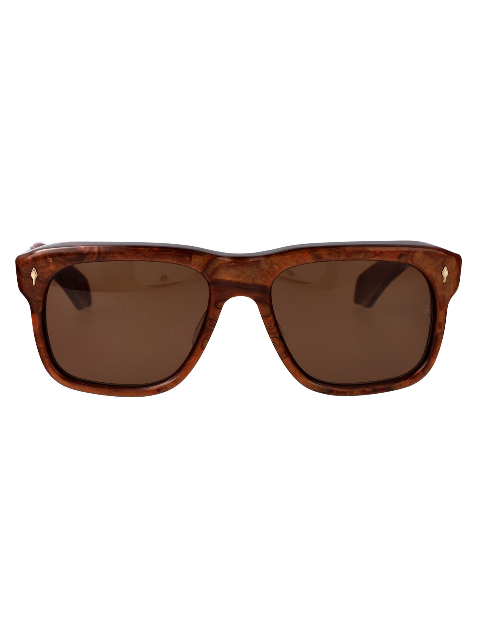 Jacques Marie Mage Yves Sunglasses In Brown