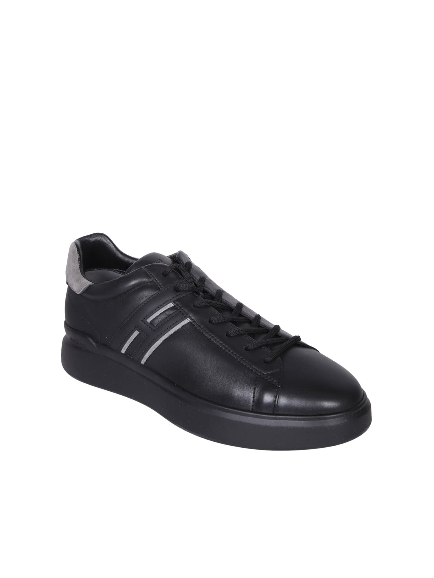 Shop Hogan Hslash Black Sneakers