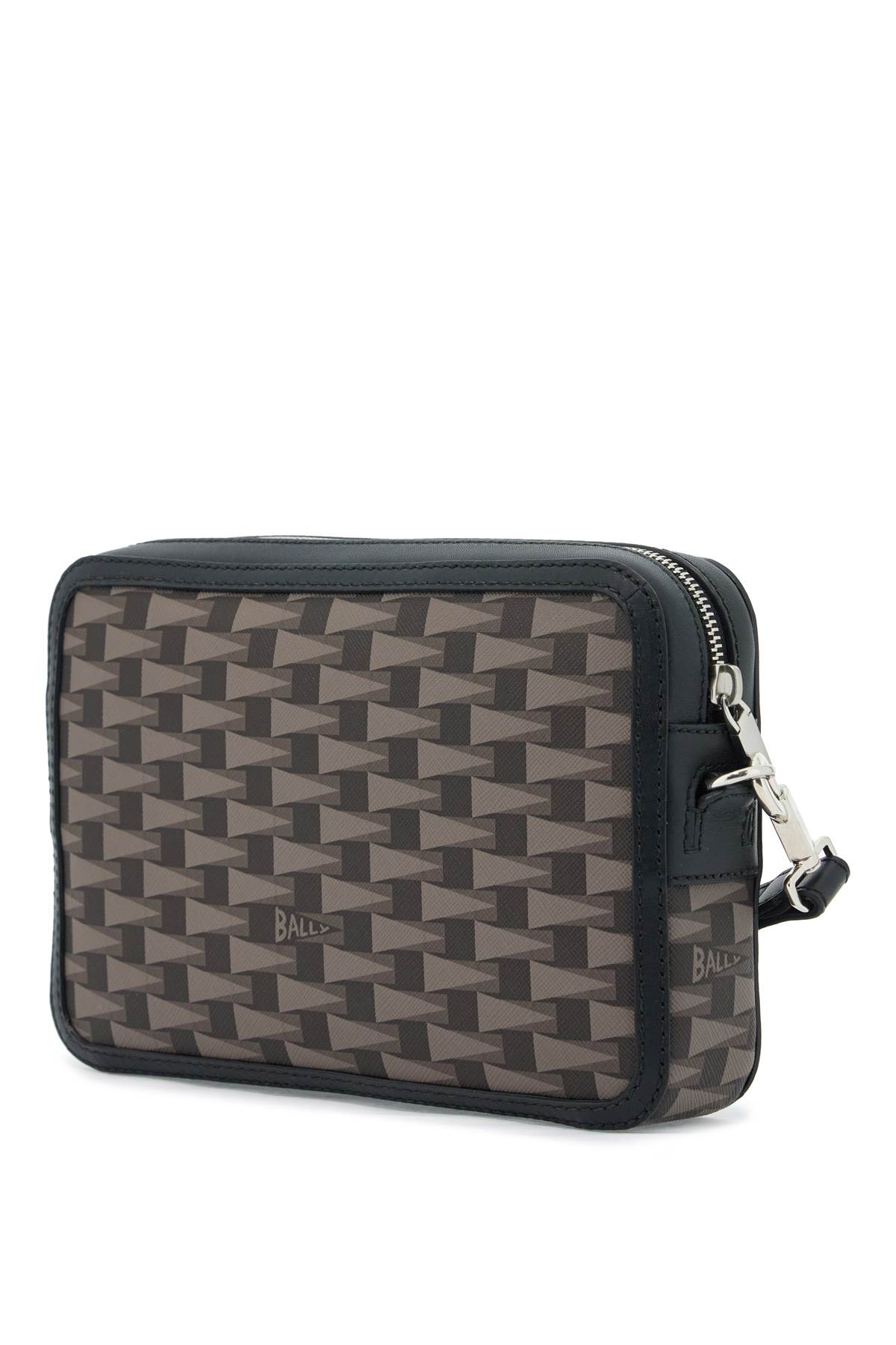 Shop Bally Pennant Pouch In Multiblack+pall (brown)