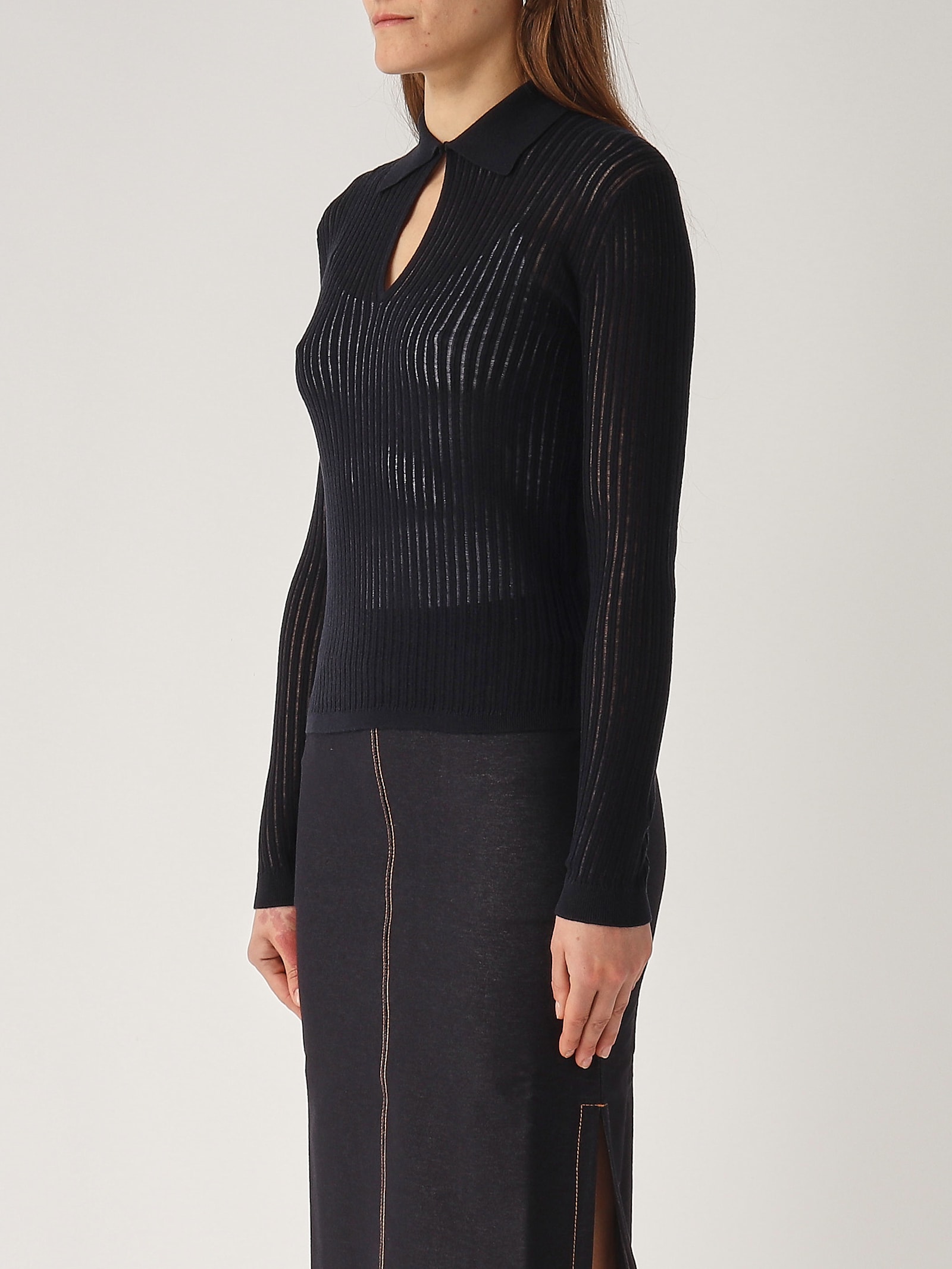 Max Mara Studio Egrege Sweater In Nero