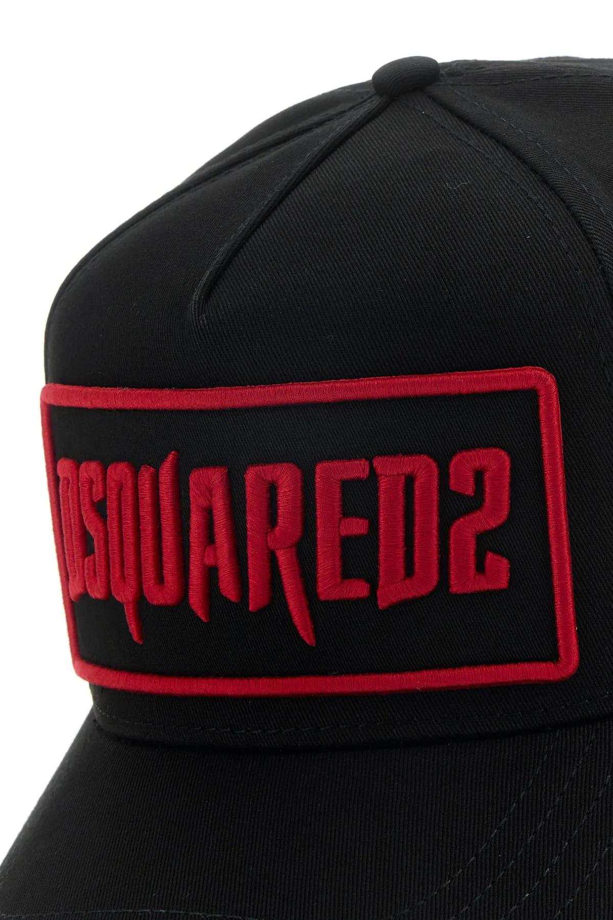 Shop Dsquared2 Black Cotton Baseball Cap In Non Definito