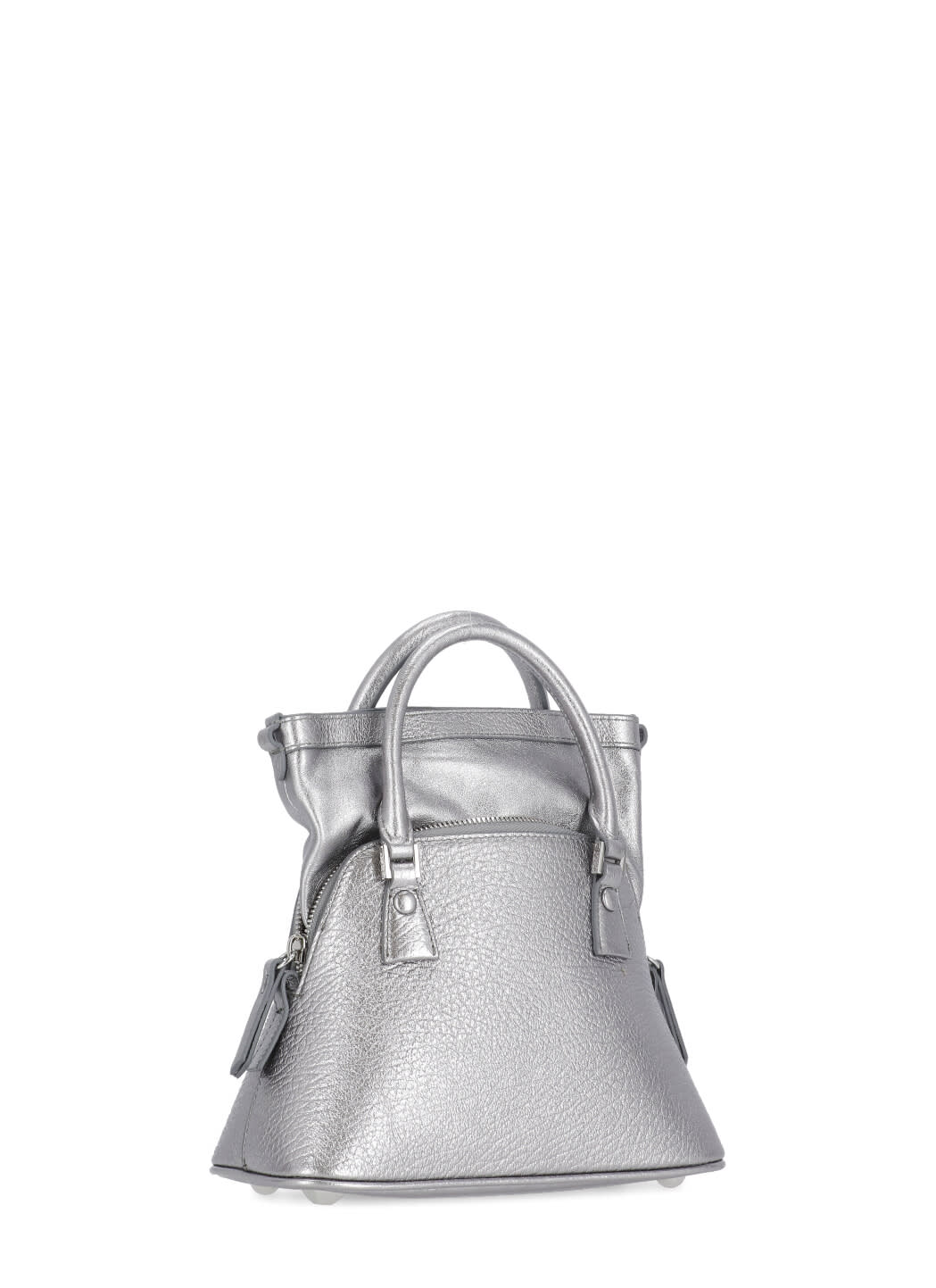 Shop Maison Margiela 5ac Classic Bag In Silver