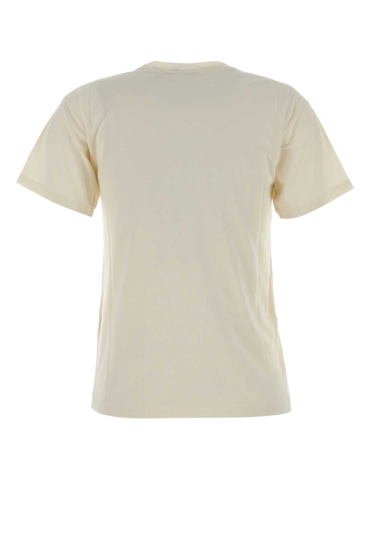Polo Ralph Lauren Ivory Cotton T-shirt In Nude