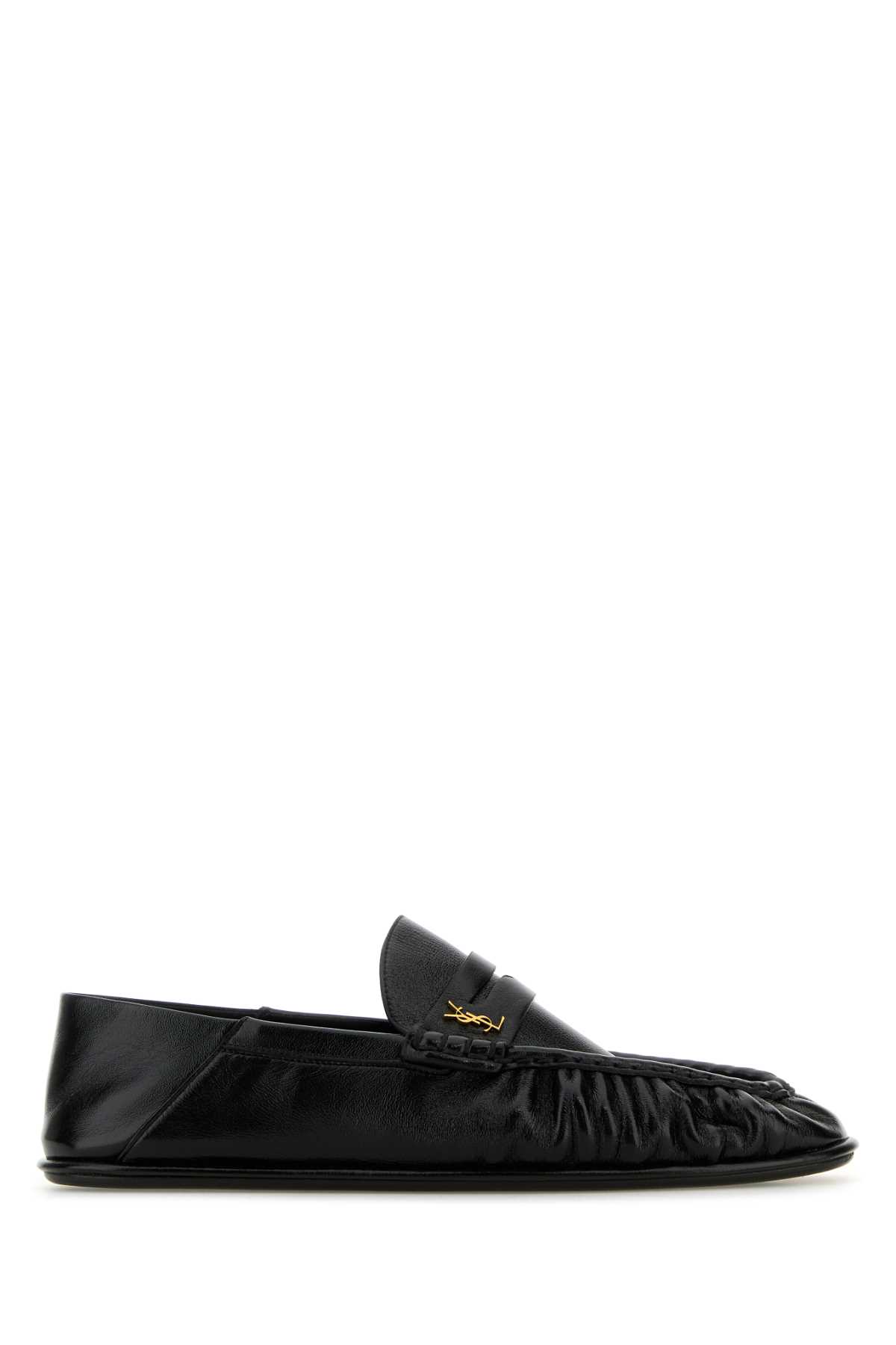 Shop Saint Laurent Black Leather Le Loafer Loafers In Nero