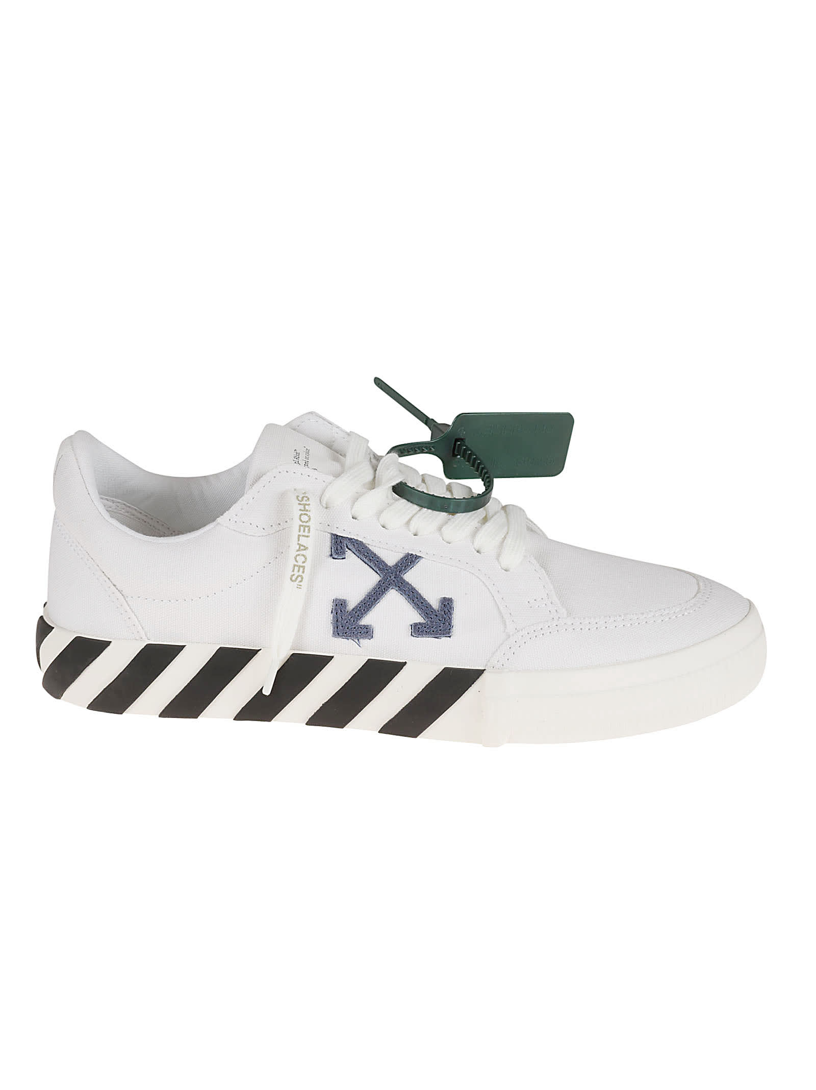 Off-white Suede-trimmed Canvas In White | ModeSens