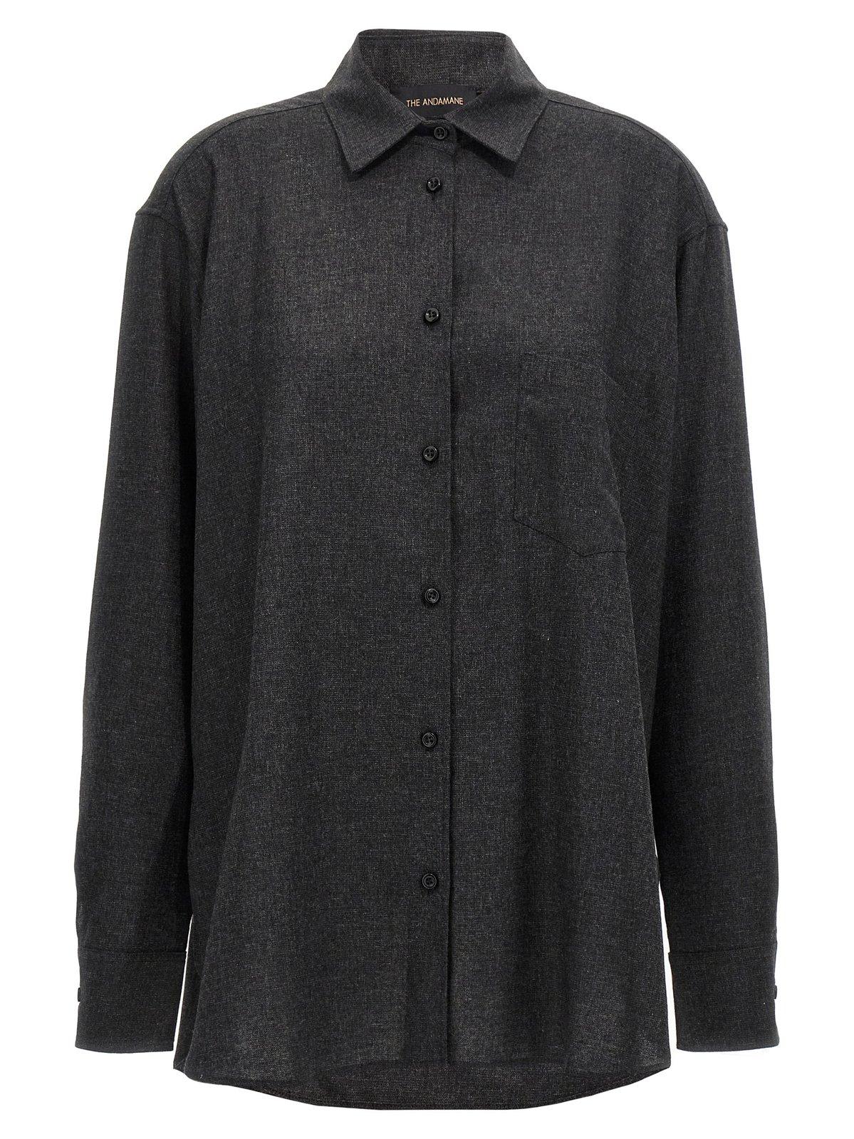 New Georgiana Collared Long-sleeve Shirt