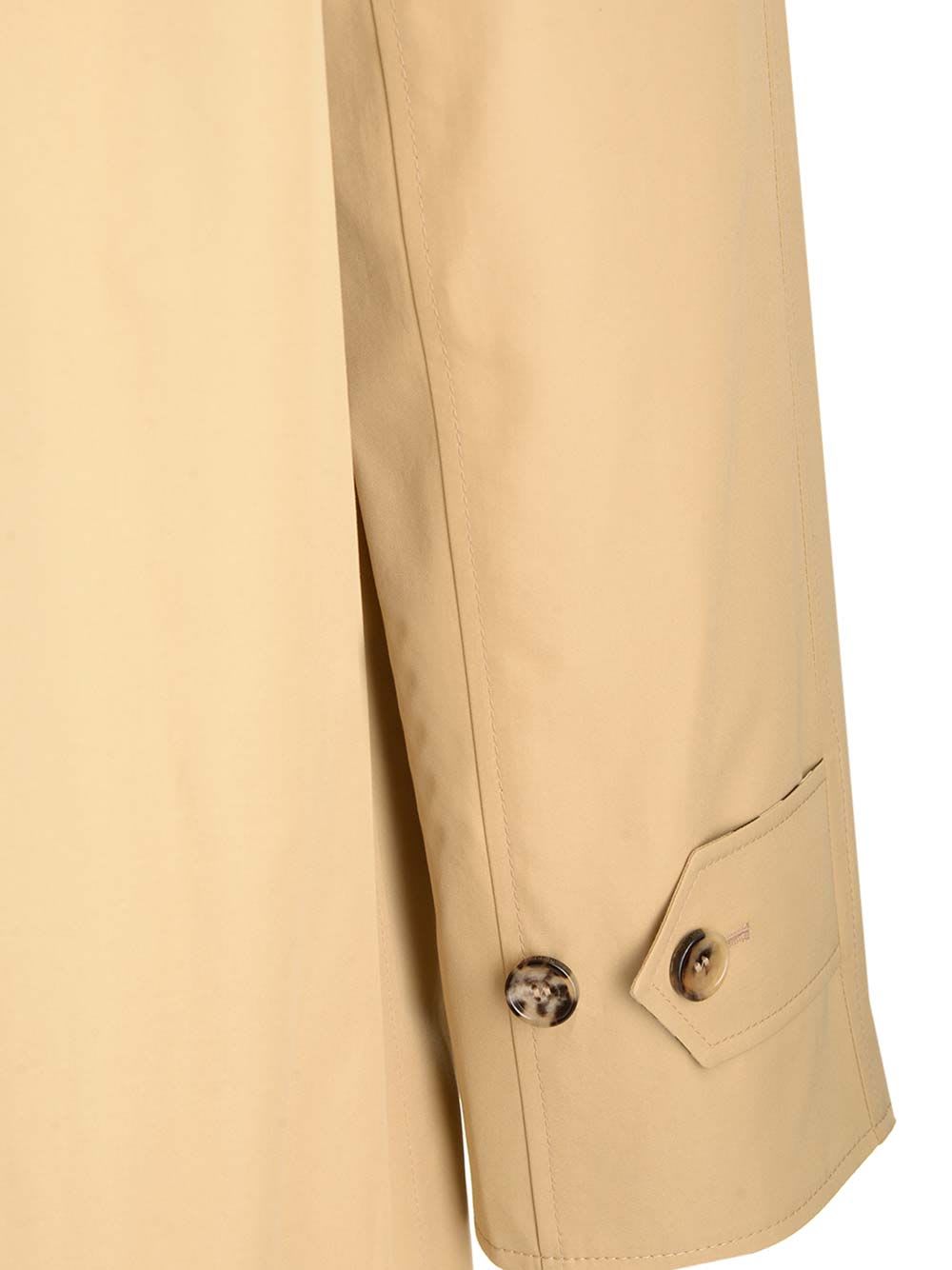 Shop Burberry Medium Car Coat In Beige