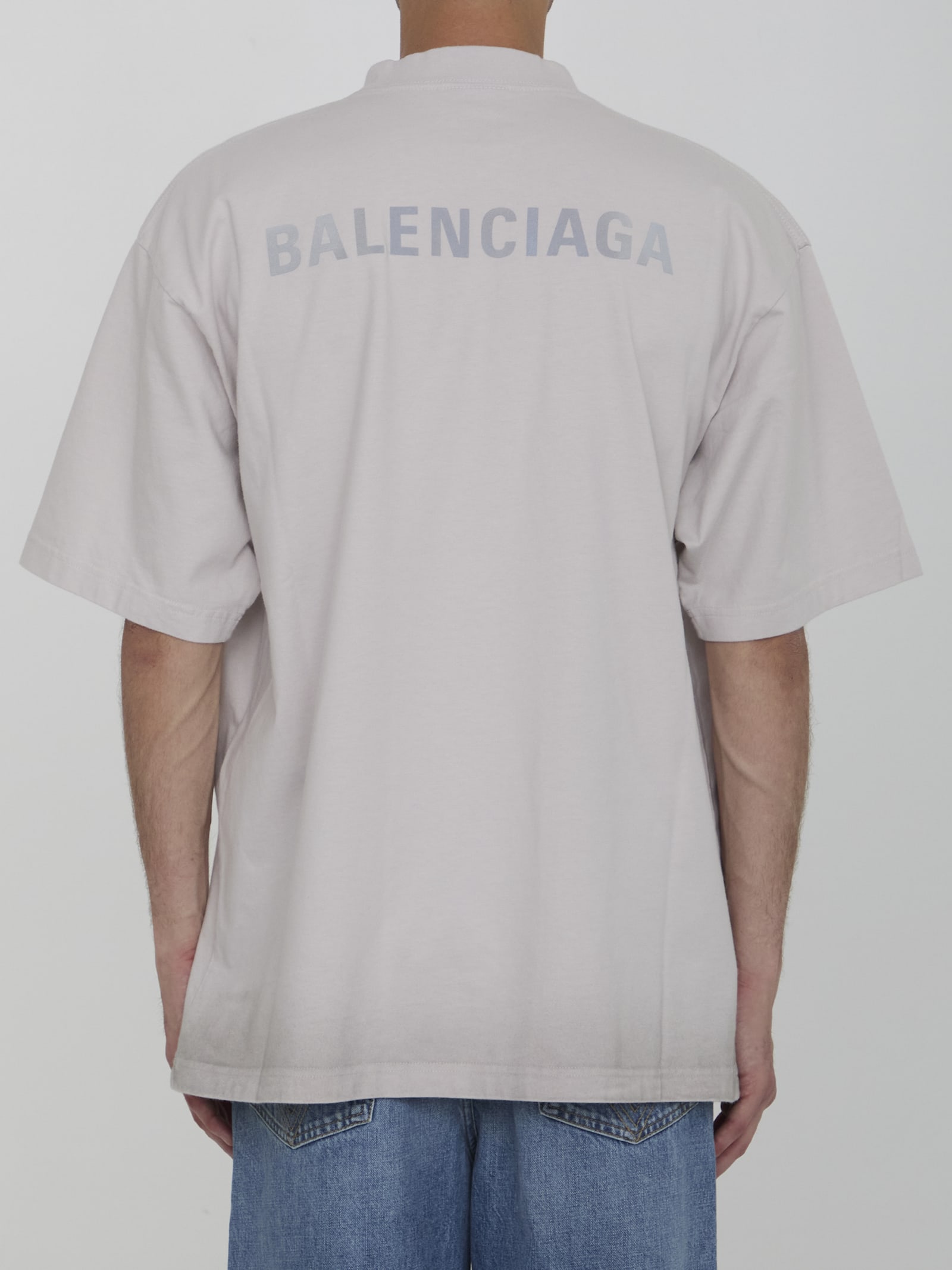 Shop Balenciaga T-shirt In Off White