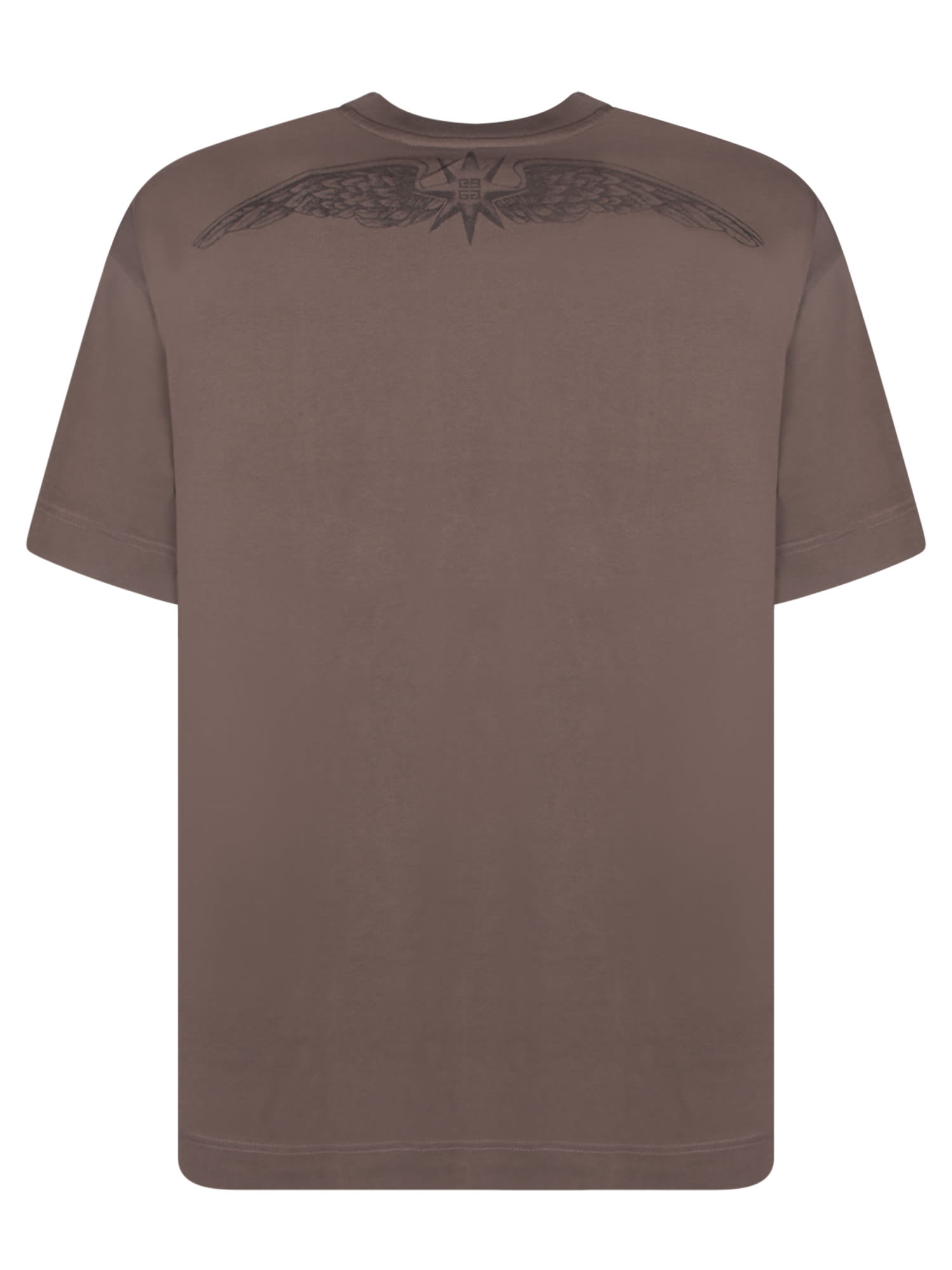 Givenchy Graphic Cotton T-shirt With Unique Logo Design And Distinctive Back Print In Purple