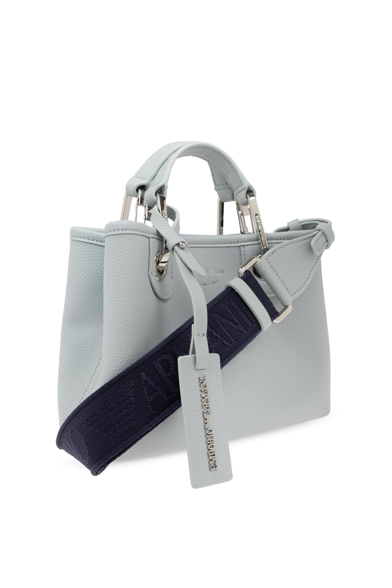 Shop Emporio Armani Bag Type Shopper In Polvere/tempesta