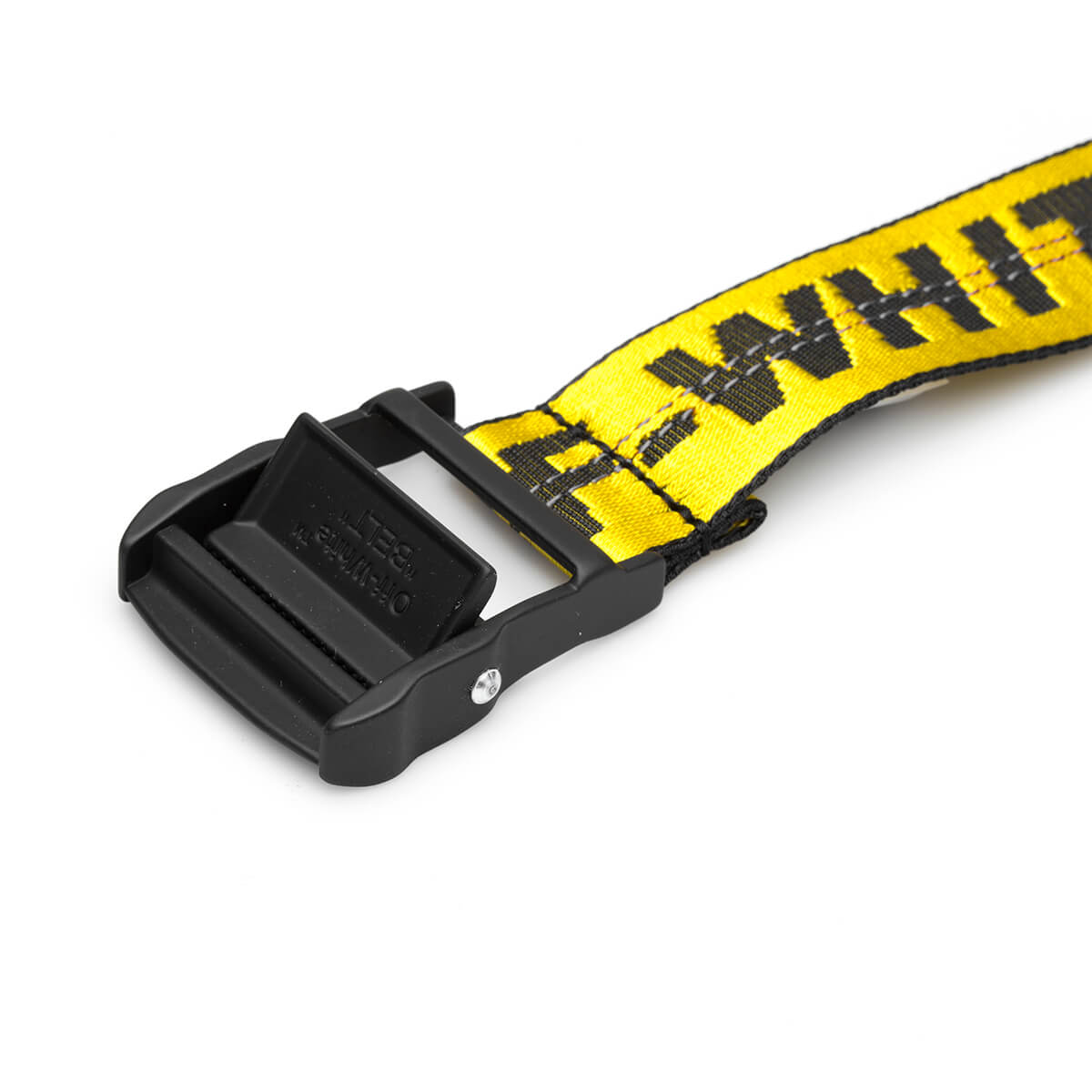 Shop Off-white Classic Industrial Short Belt In Yellow