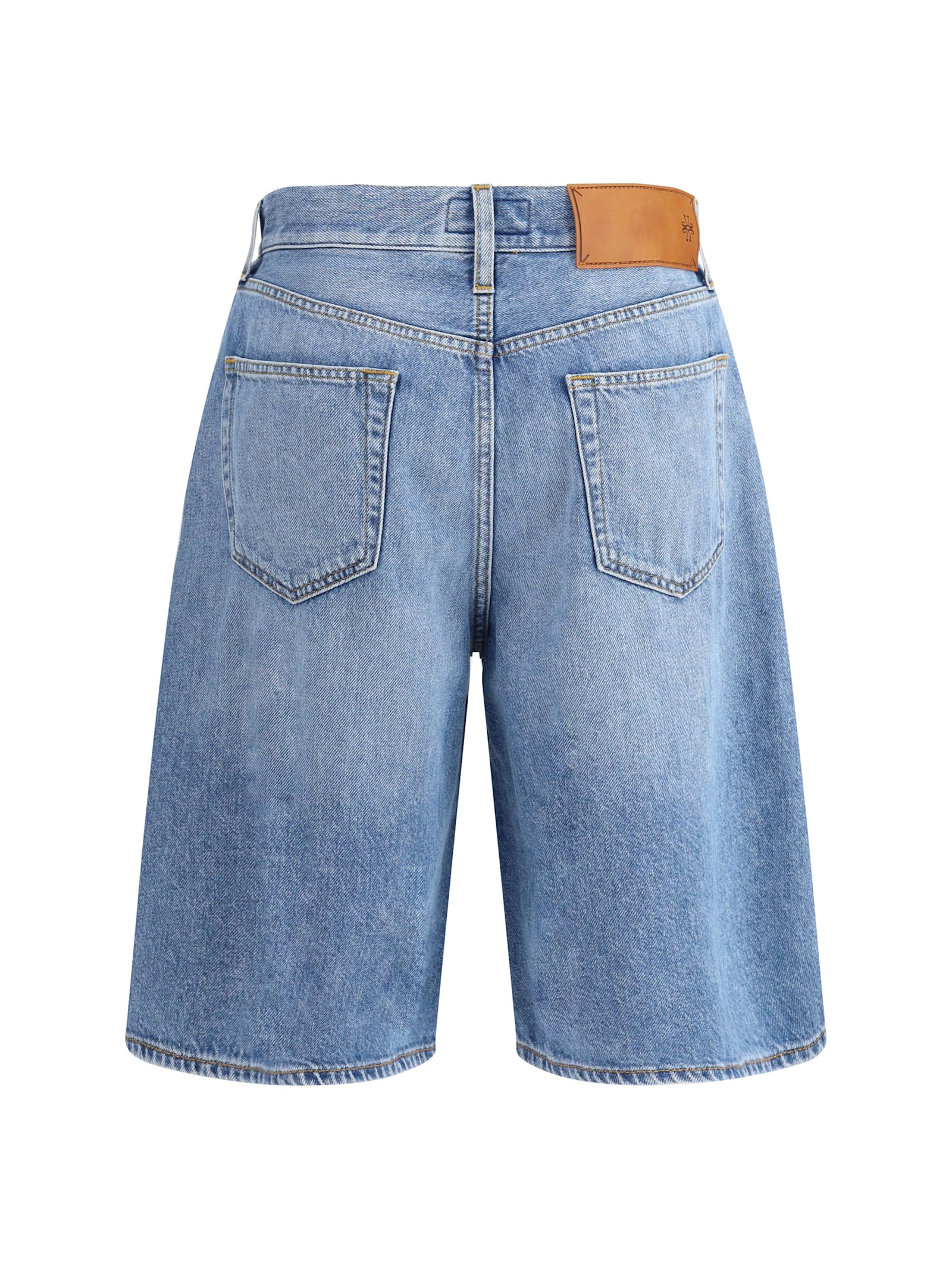 Jacob Cohen Flared Bermuda Shorts Five-pocket Style In Medium Blue
