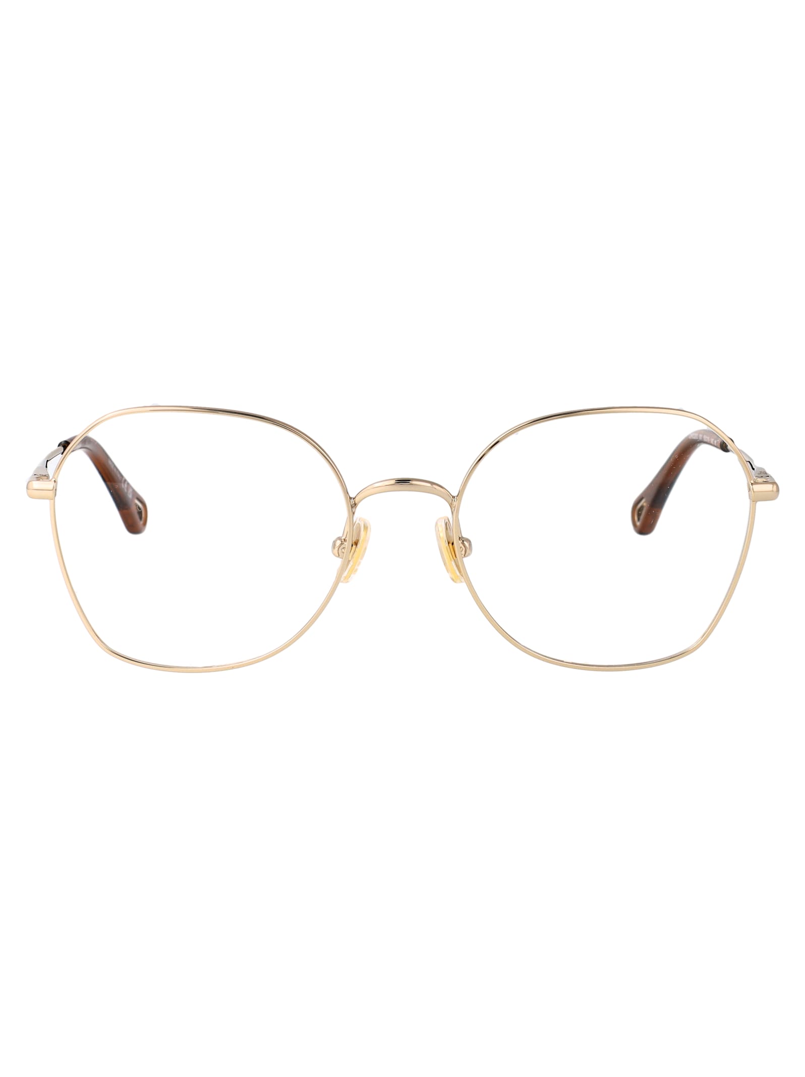 Chloé Ch0320o Glasses In Gold-gold-transparent