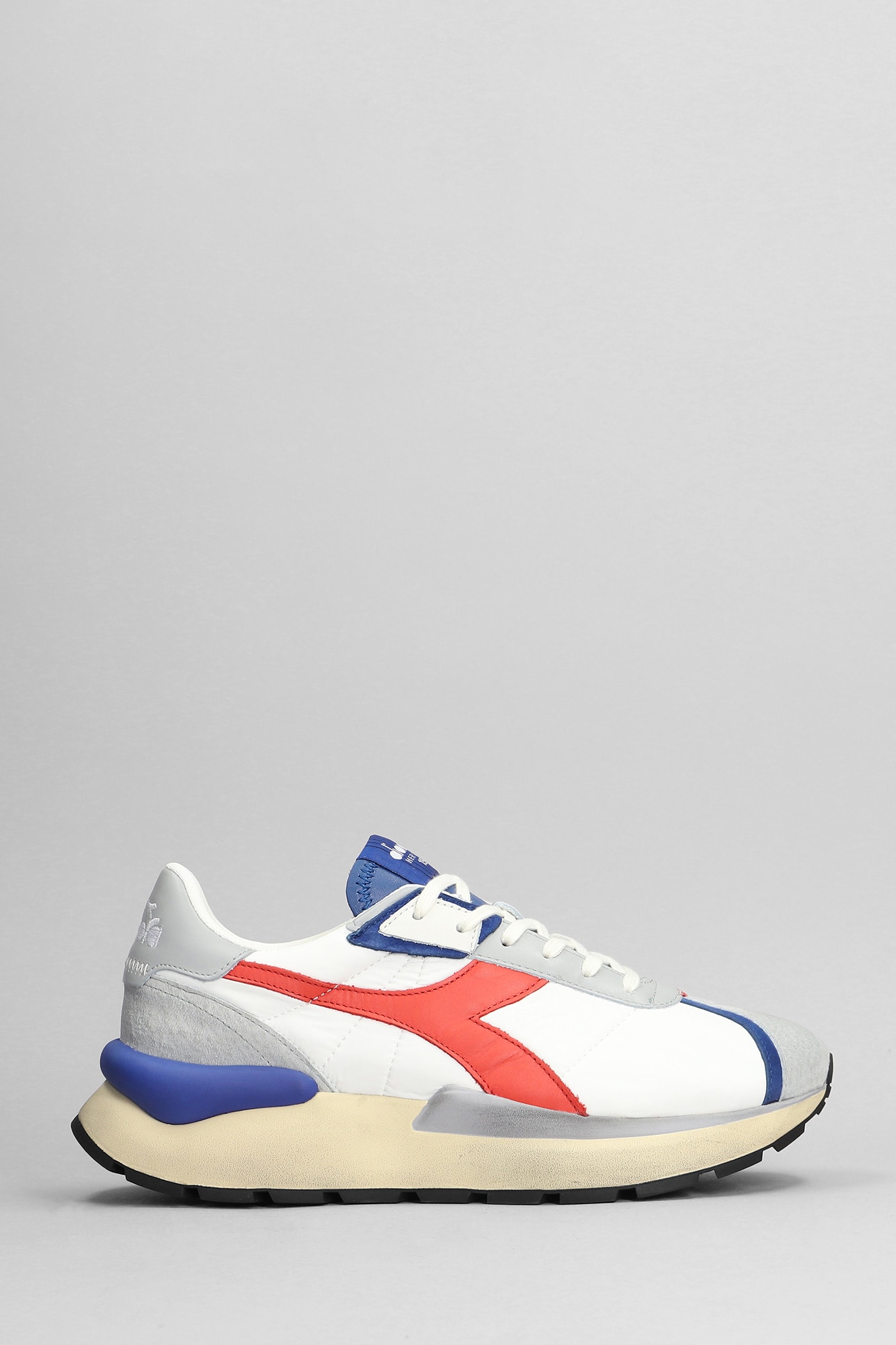 Mercury Elite Sneakers In White Suede And Fabric