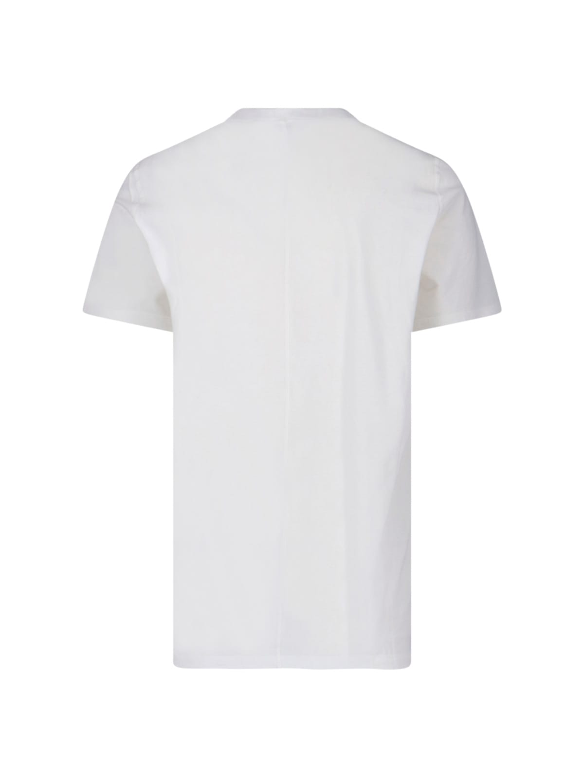 Rick Owens Crew Neck Plain Design Short Sleeves In White