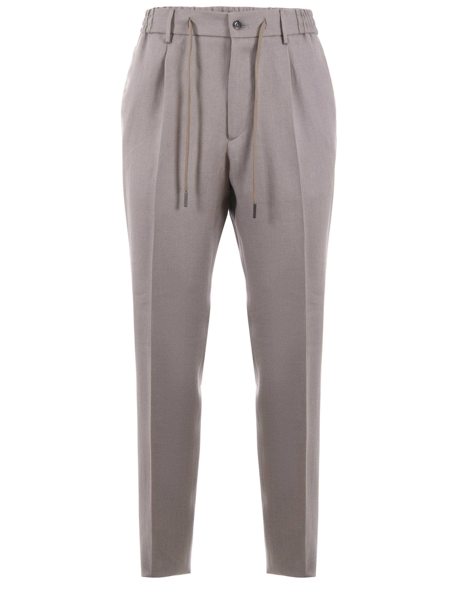 Shop Tagliatore Trousers In Dove Grey