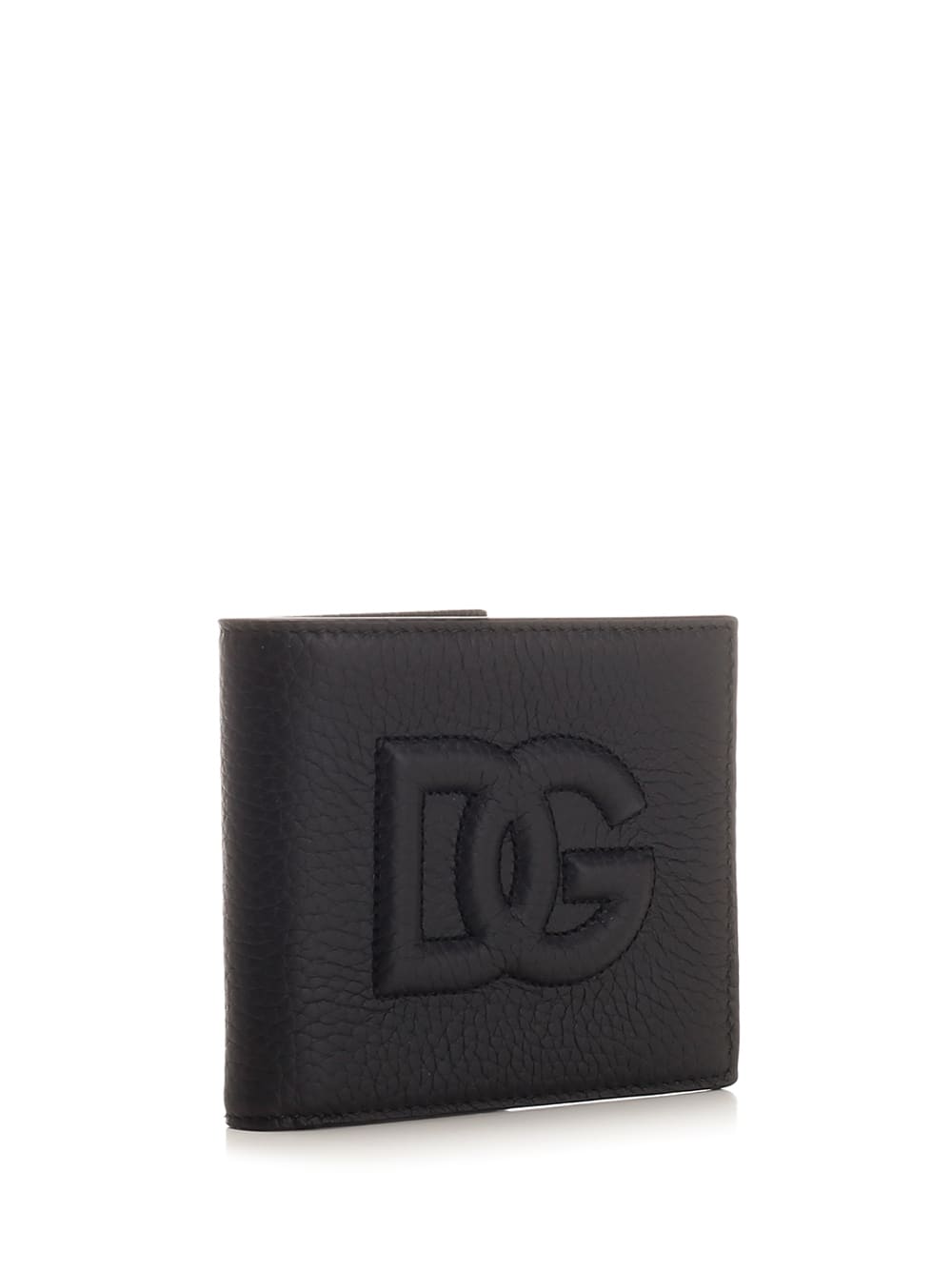 Shop Dolce & Gabbana Bifold Dg Logo Wallet In Black