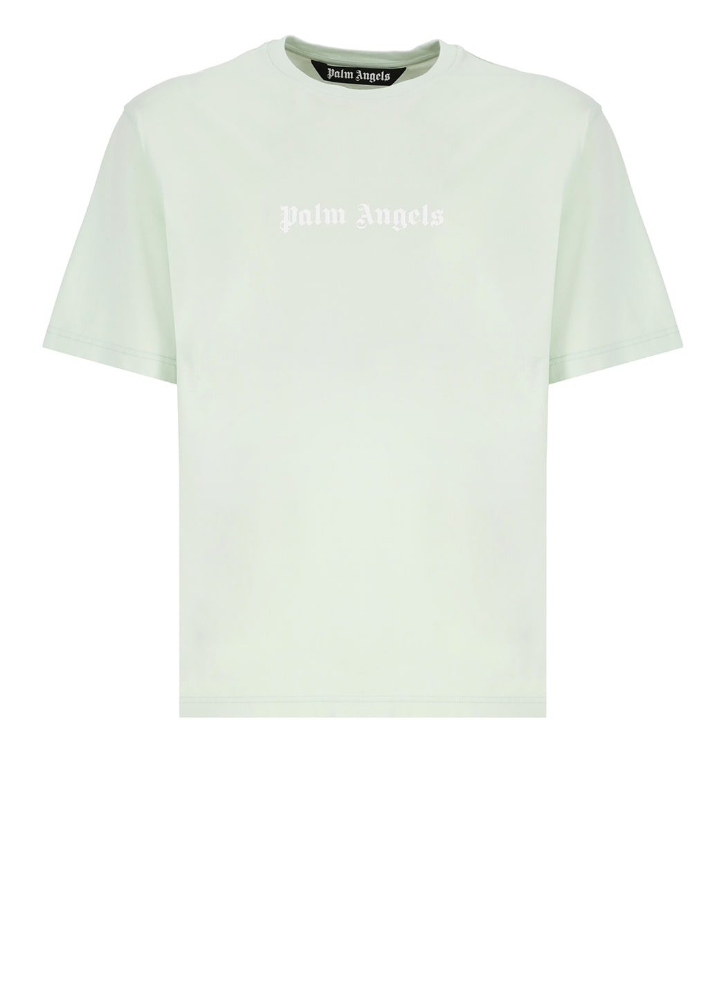 Palm Angels Logo Slim T-shirt In Gray