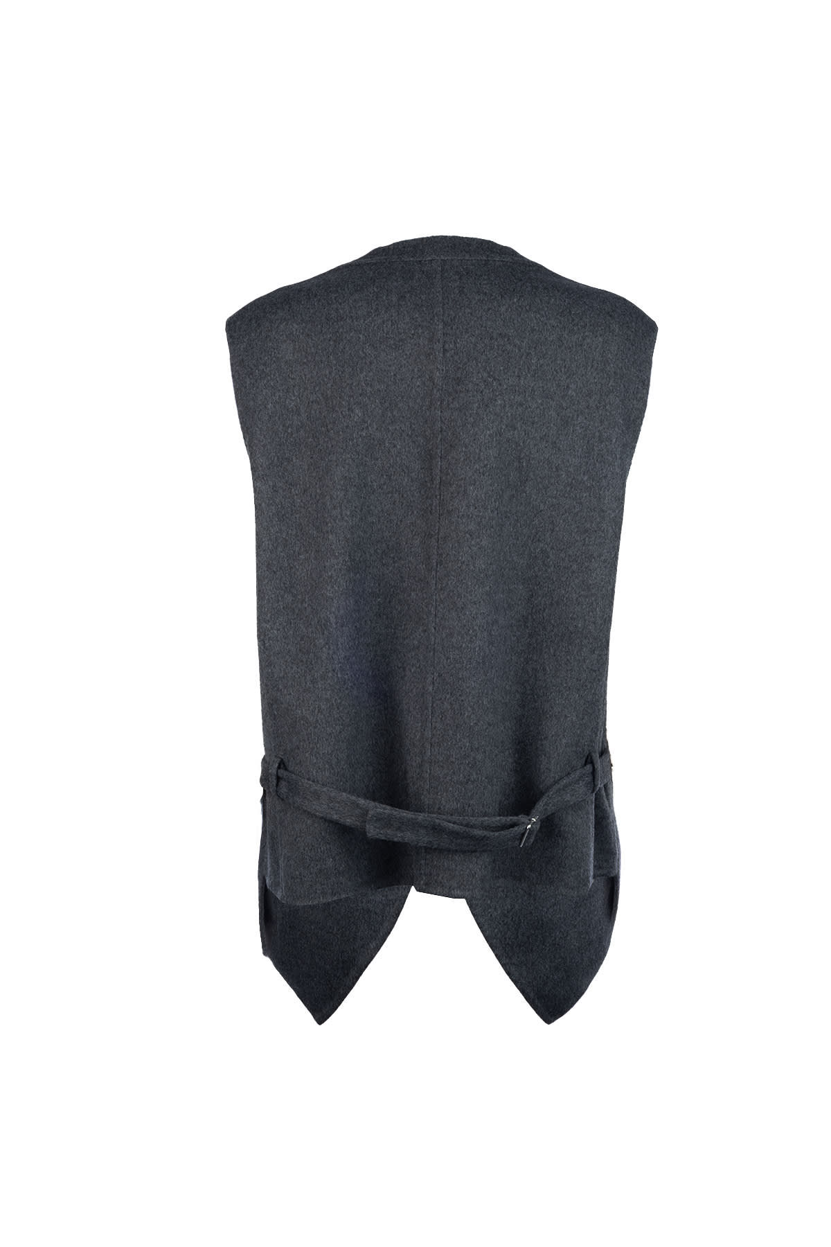 Bottega Veneta Women Double Face Wool Double Layer Gilet In Blue
