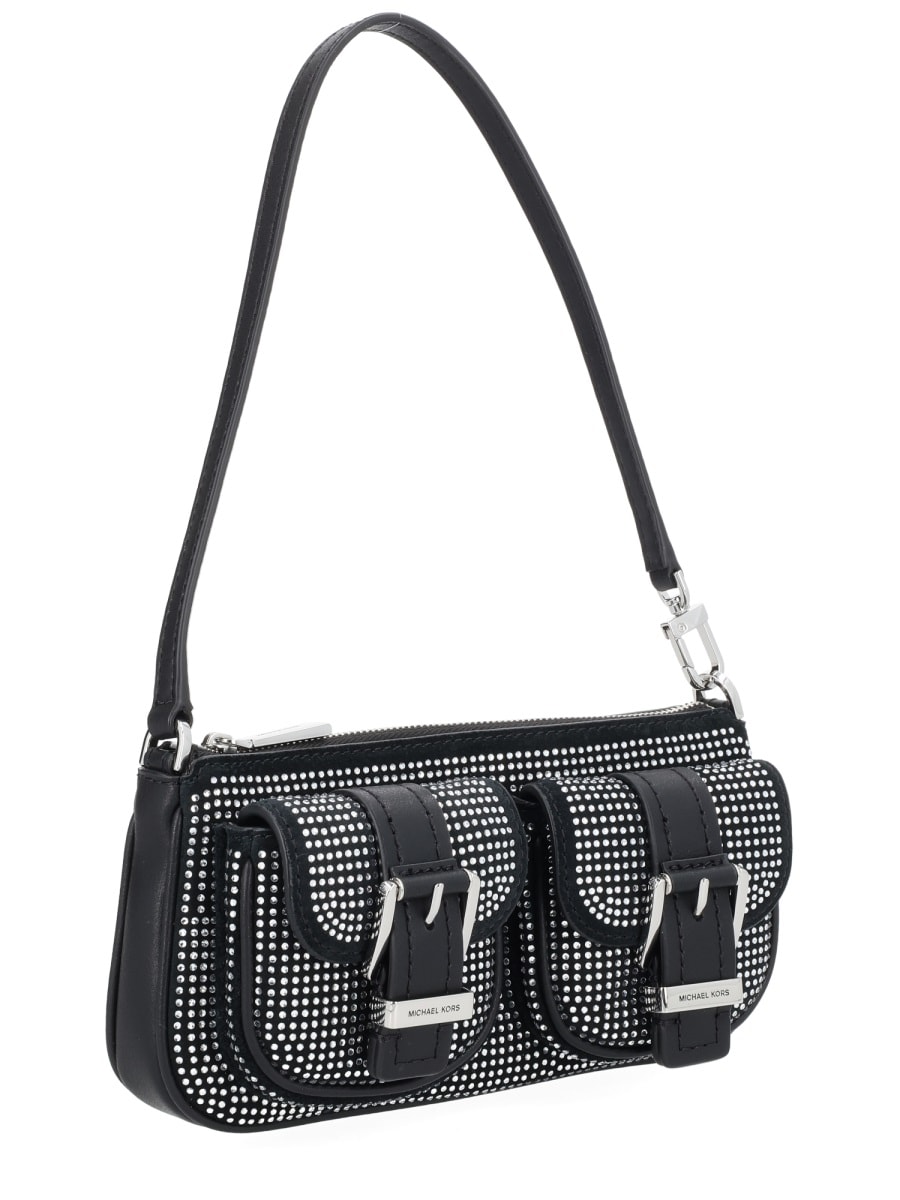 Michael Kors Versatile Shoulder Bag Adjustable Strap In Black