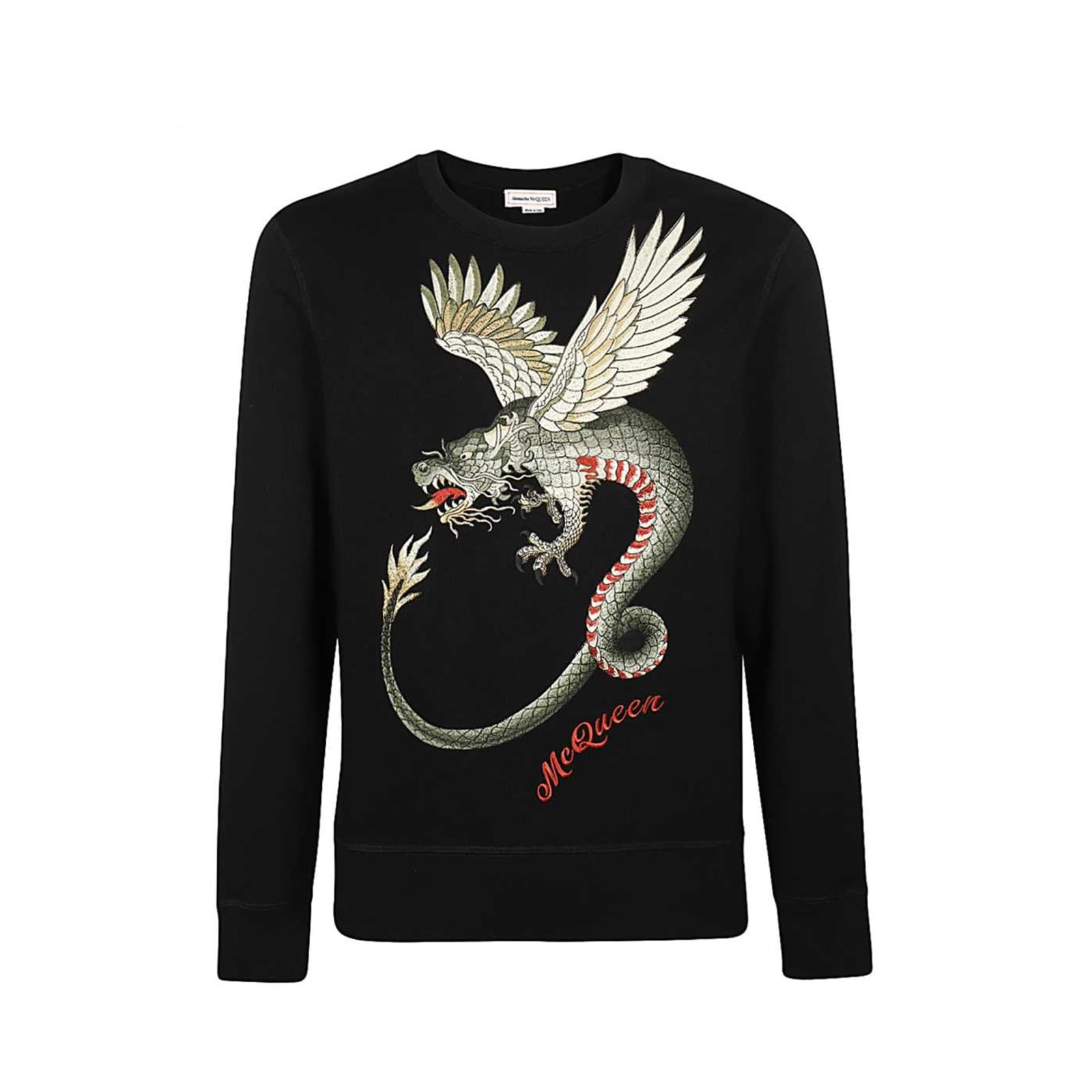 Alexander McQueen Embroidered Dragon Sweatshirt